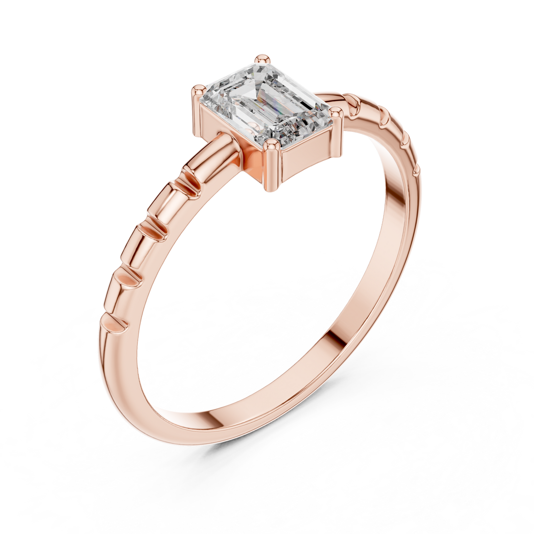 Minimal gold ring with modern smooth design.