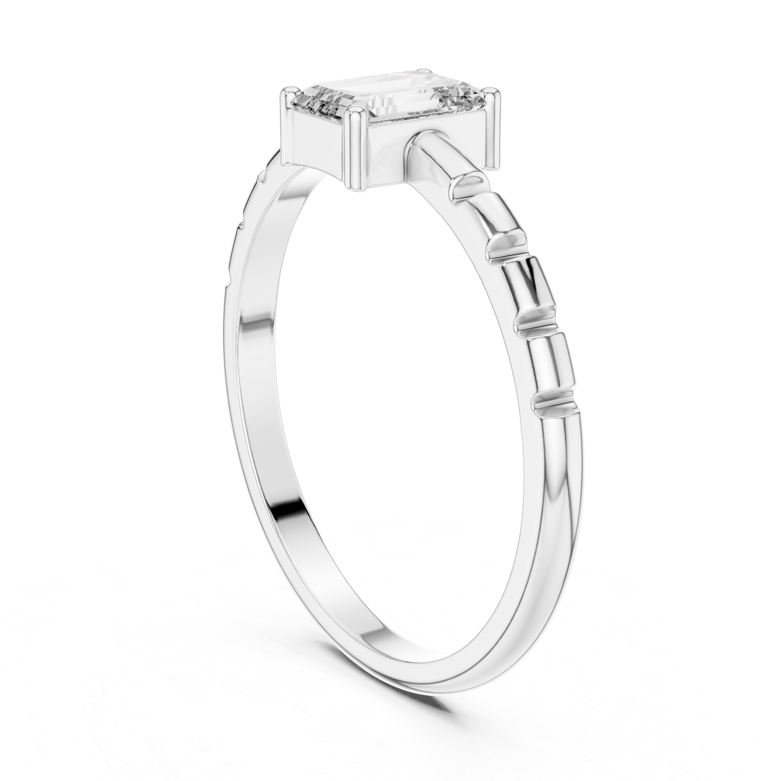 Classic engagement ring with timeless sparkle.