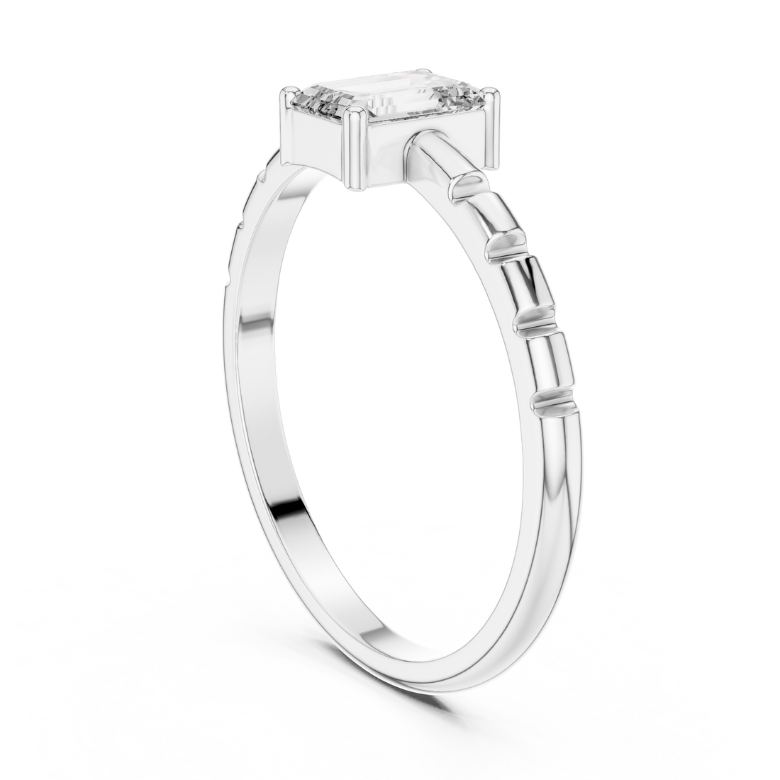 Classic engagement ring with timeless sparkle.