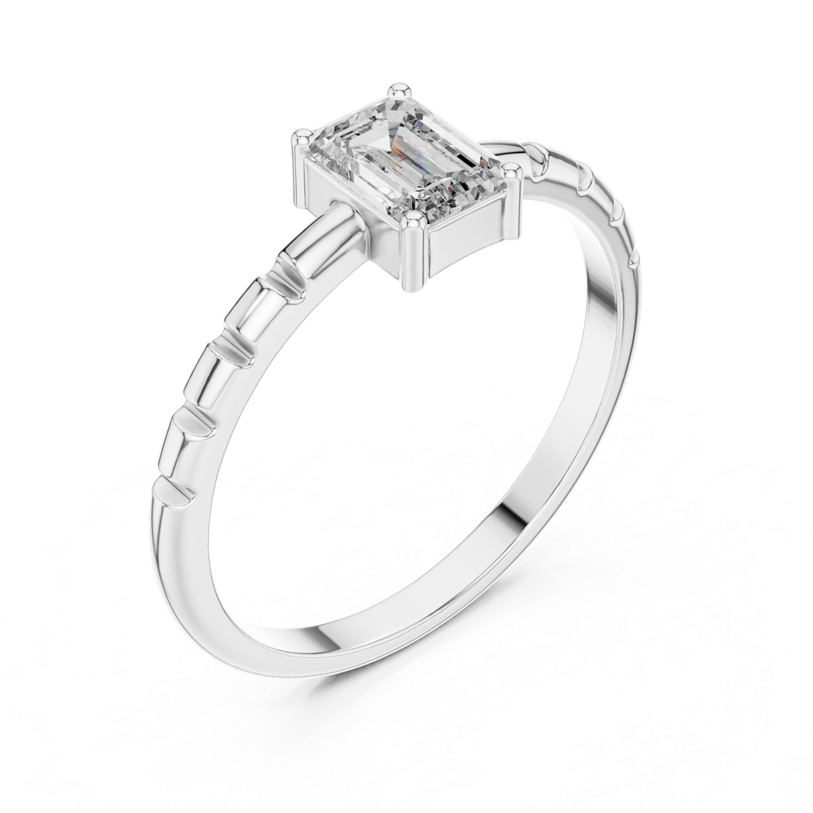 Elegant wedding band with polished shine.