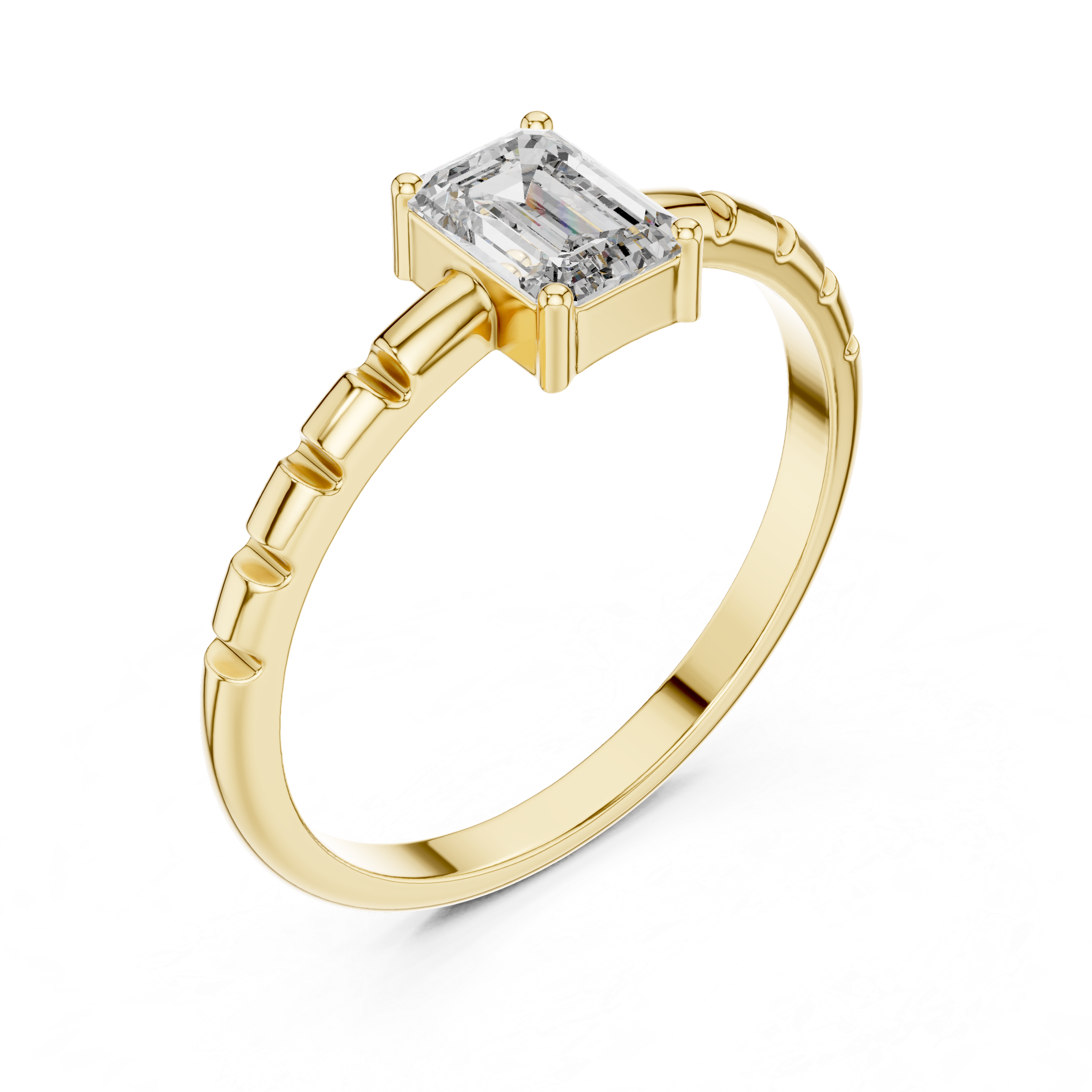 Designer luxury ring with bold structure.