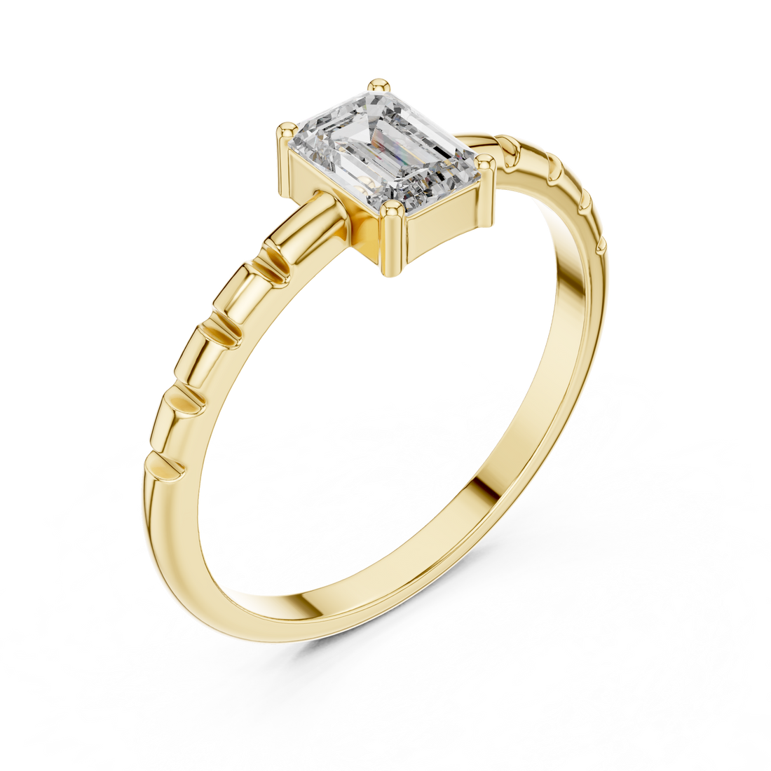 Designer luxury ring with bold structure.