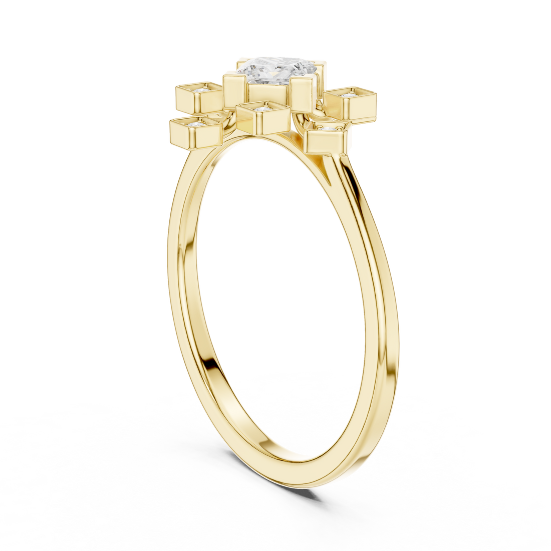 Double hoop earrings with layered rings.
