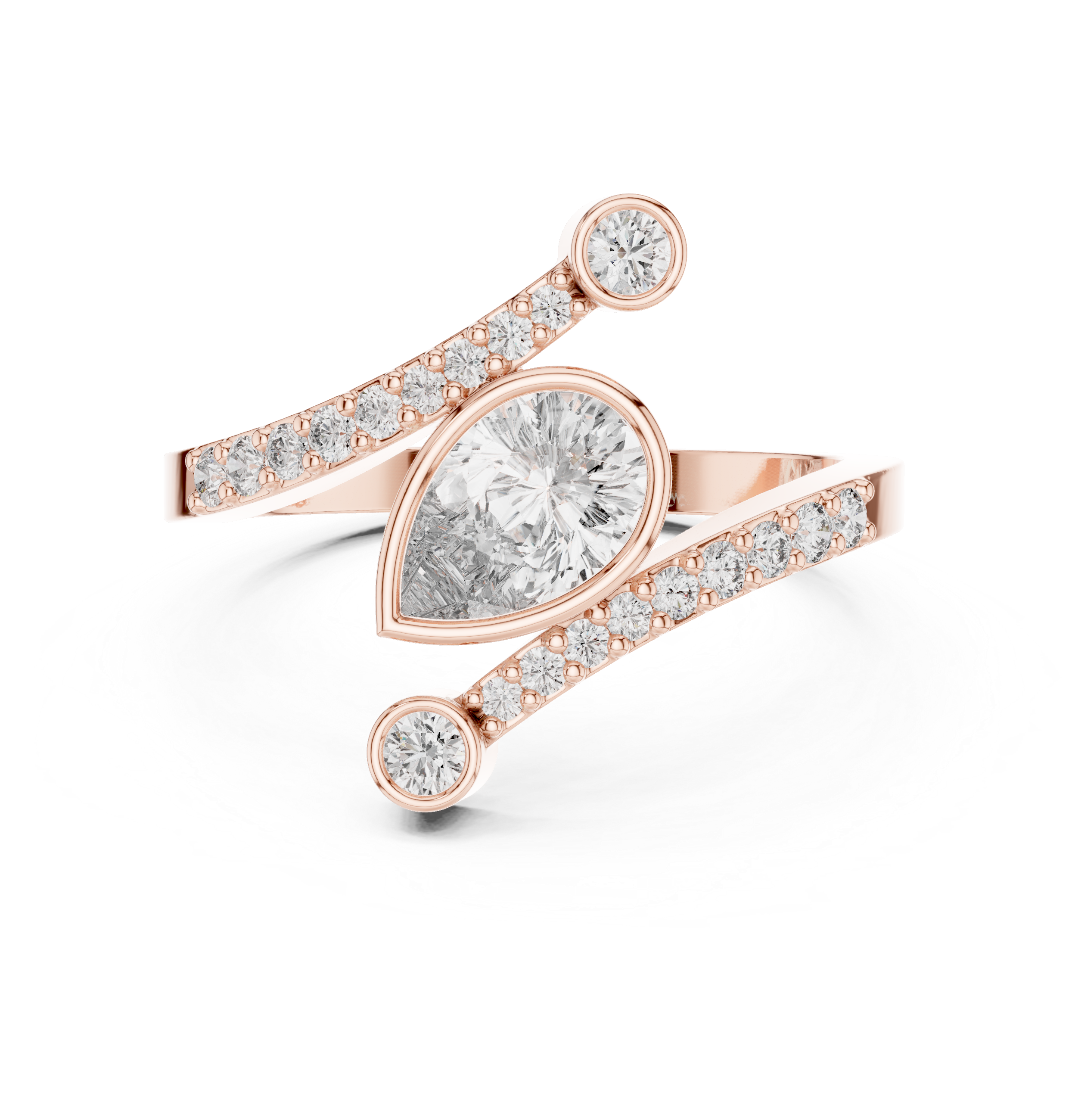 Crystal stud earrings with sparkling brilliance.