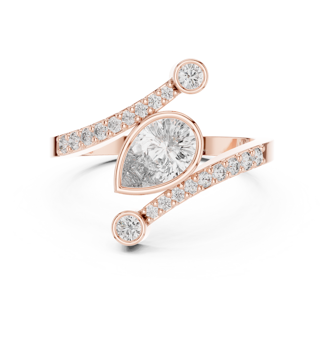Crystal stud earrings with sparkling brilliance.