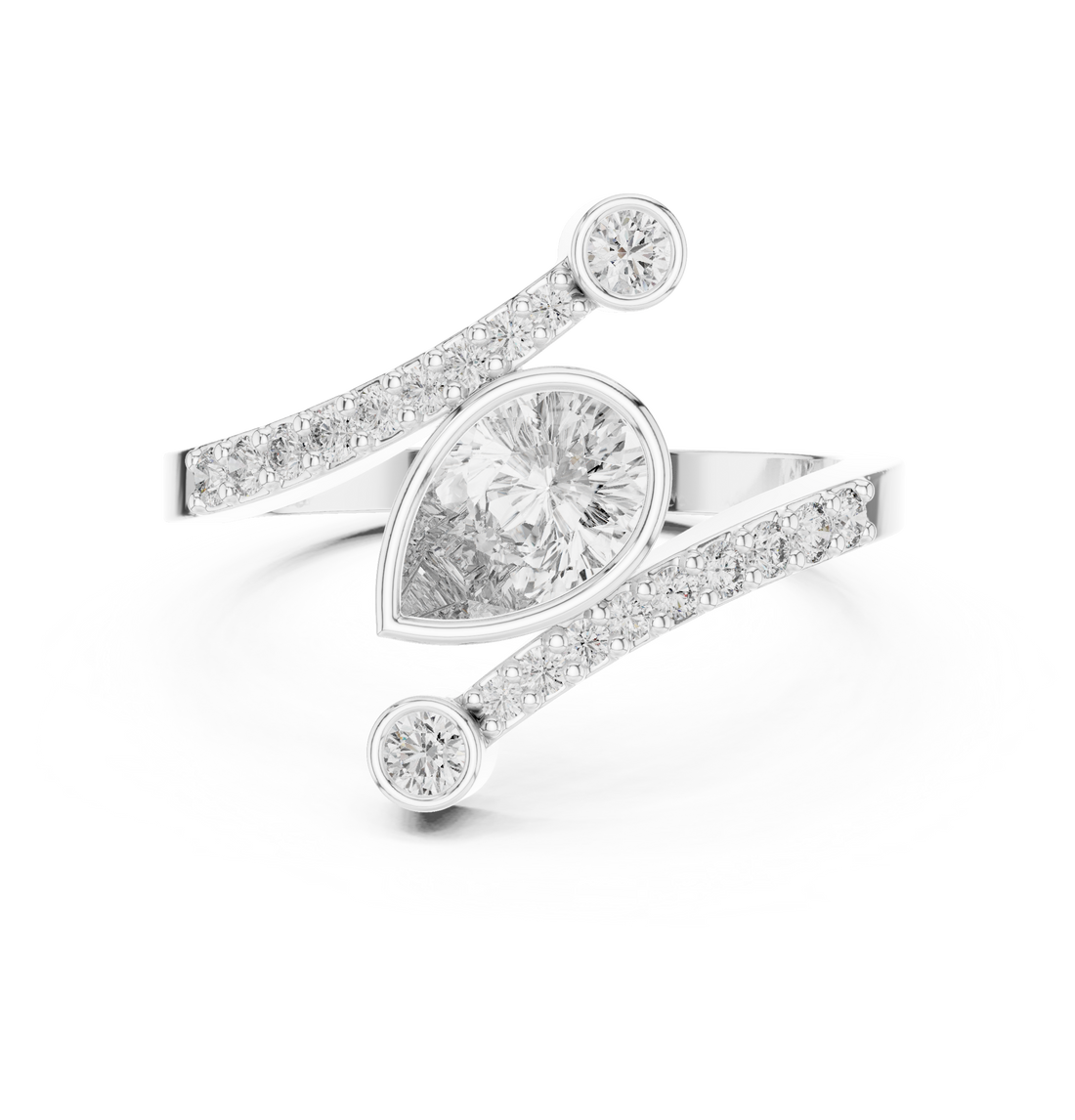 Decorative gemstone toe ring with colorful shine.