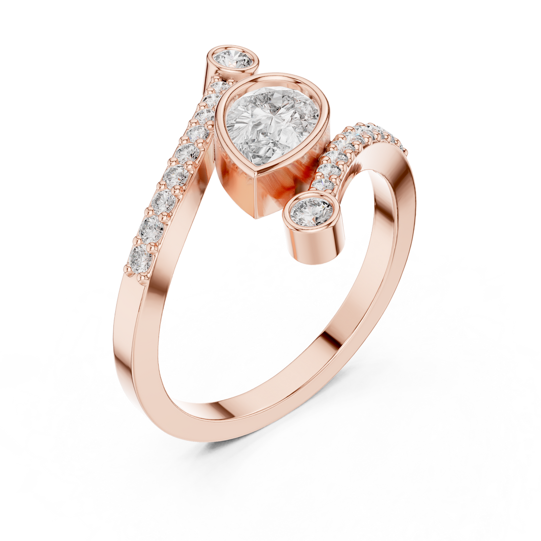 Elegant stud earrings with polished surface.