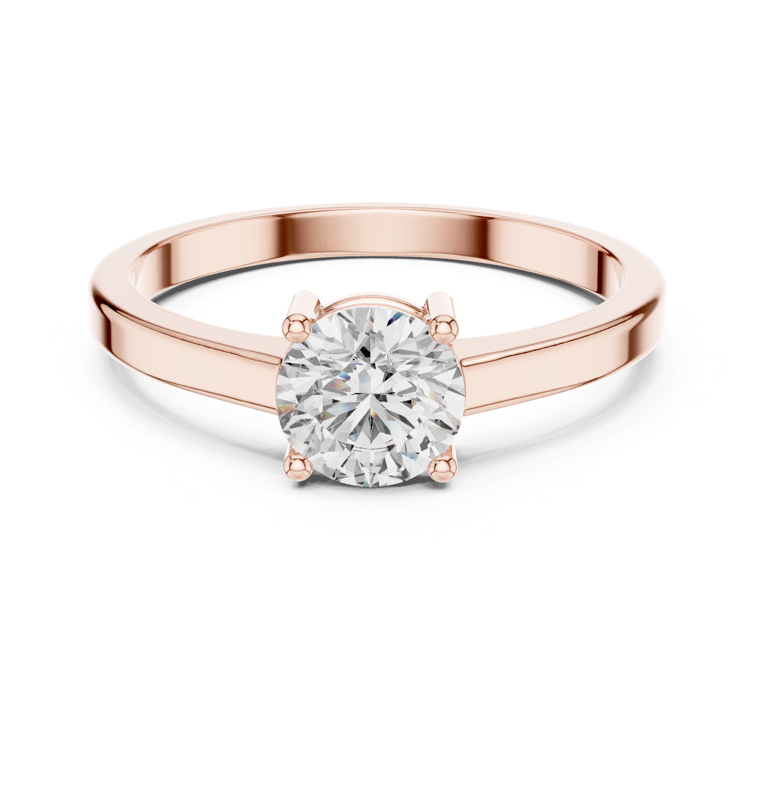 Modern pearl ring with sleek band.