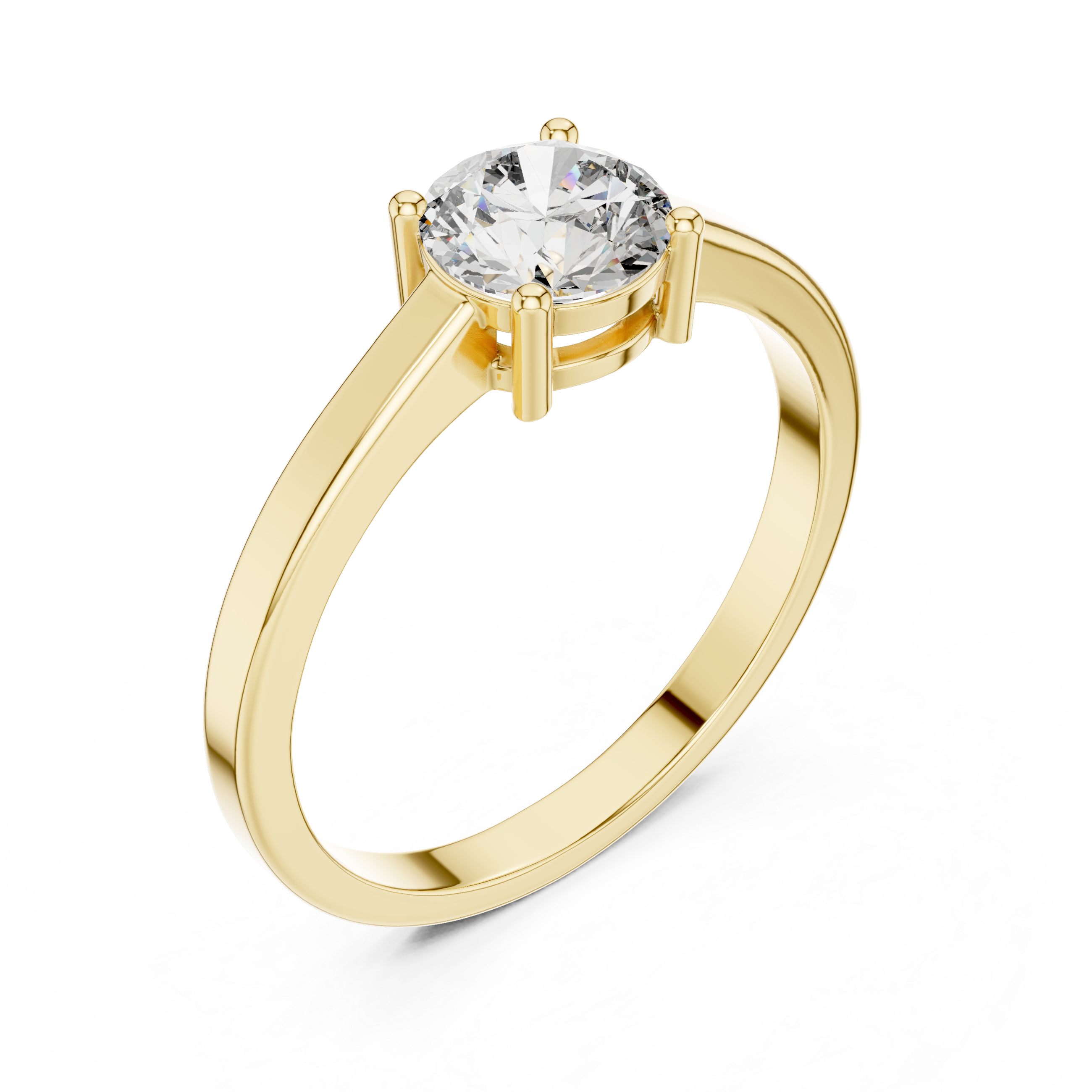 Classic gold ring with timeless style.