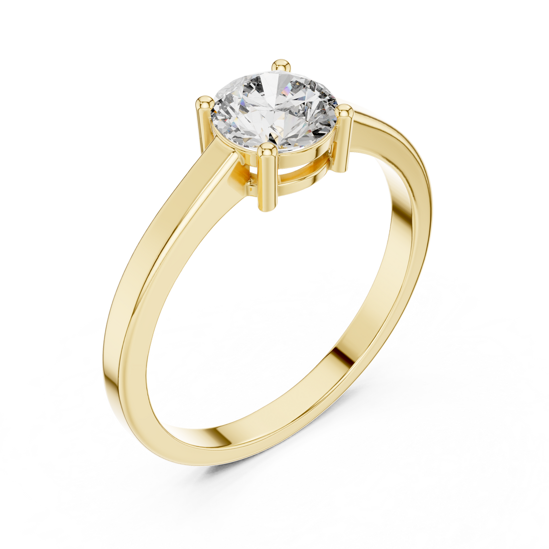Classic gold ring with timeless style.