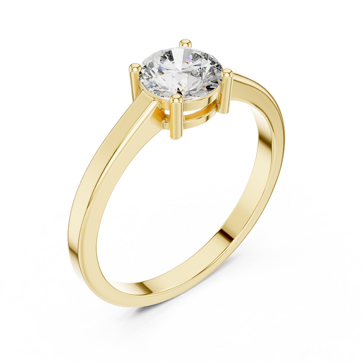 Classic gold ring with timeless style.