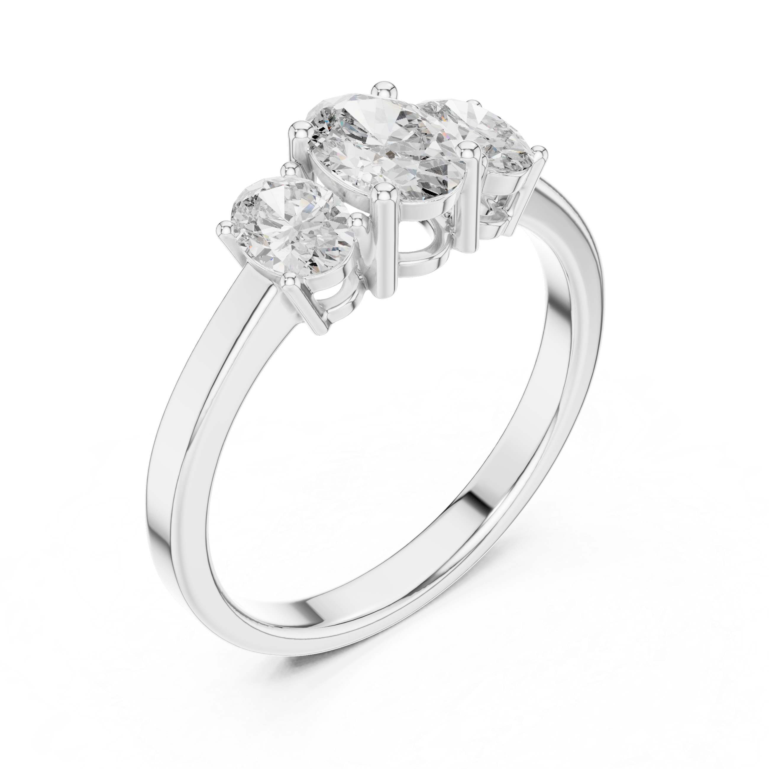 Classic round diamond band with polished gold finish.