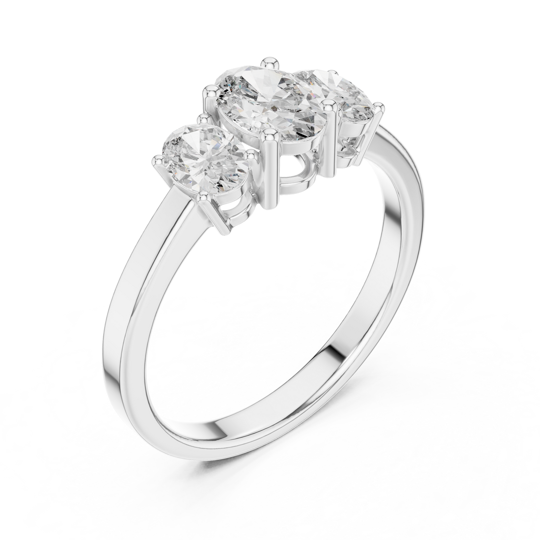 Classic round diamond band with polished gold finish.