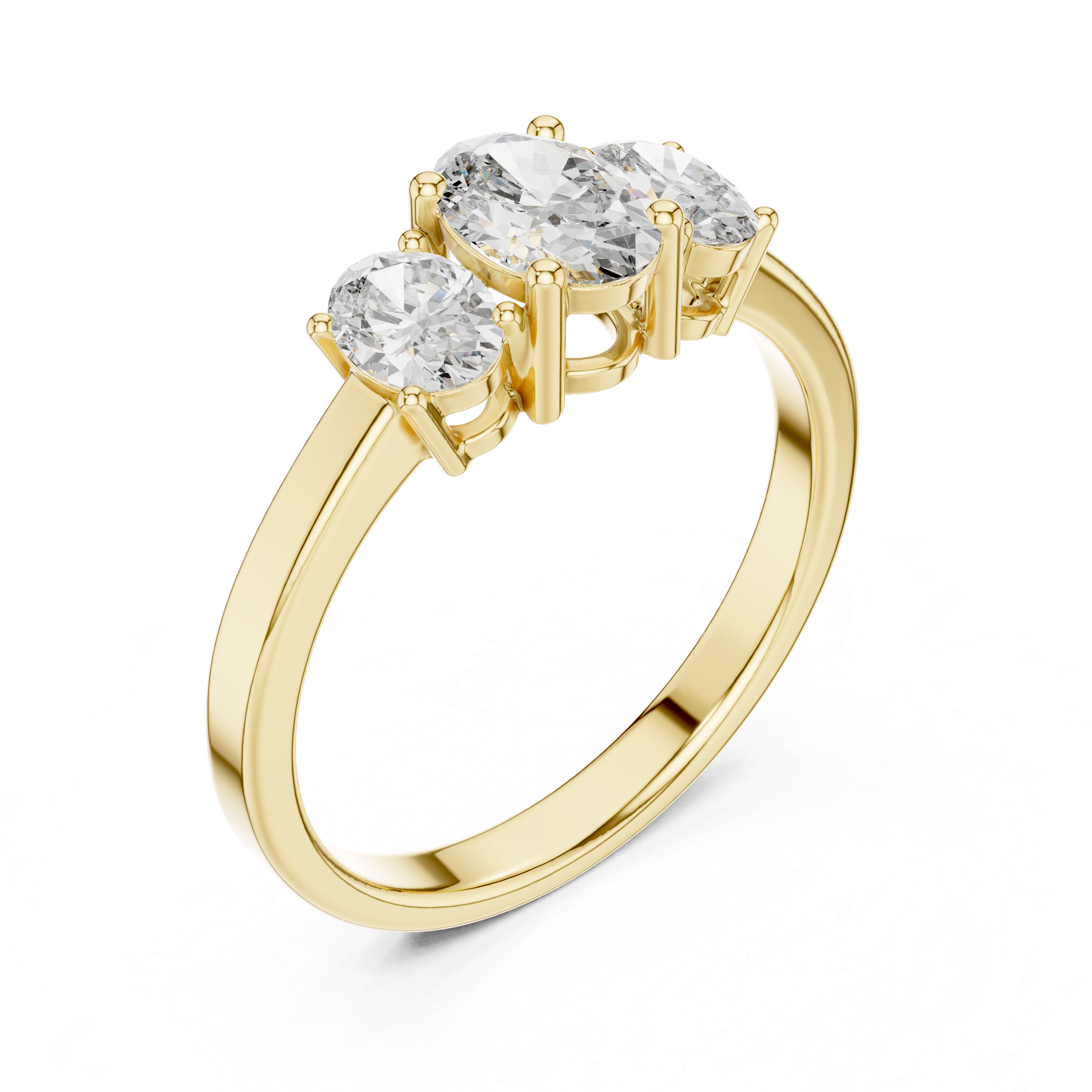 White gold cluster ring with sparkling stones.