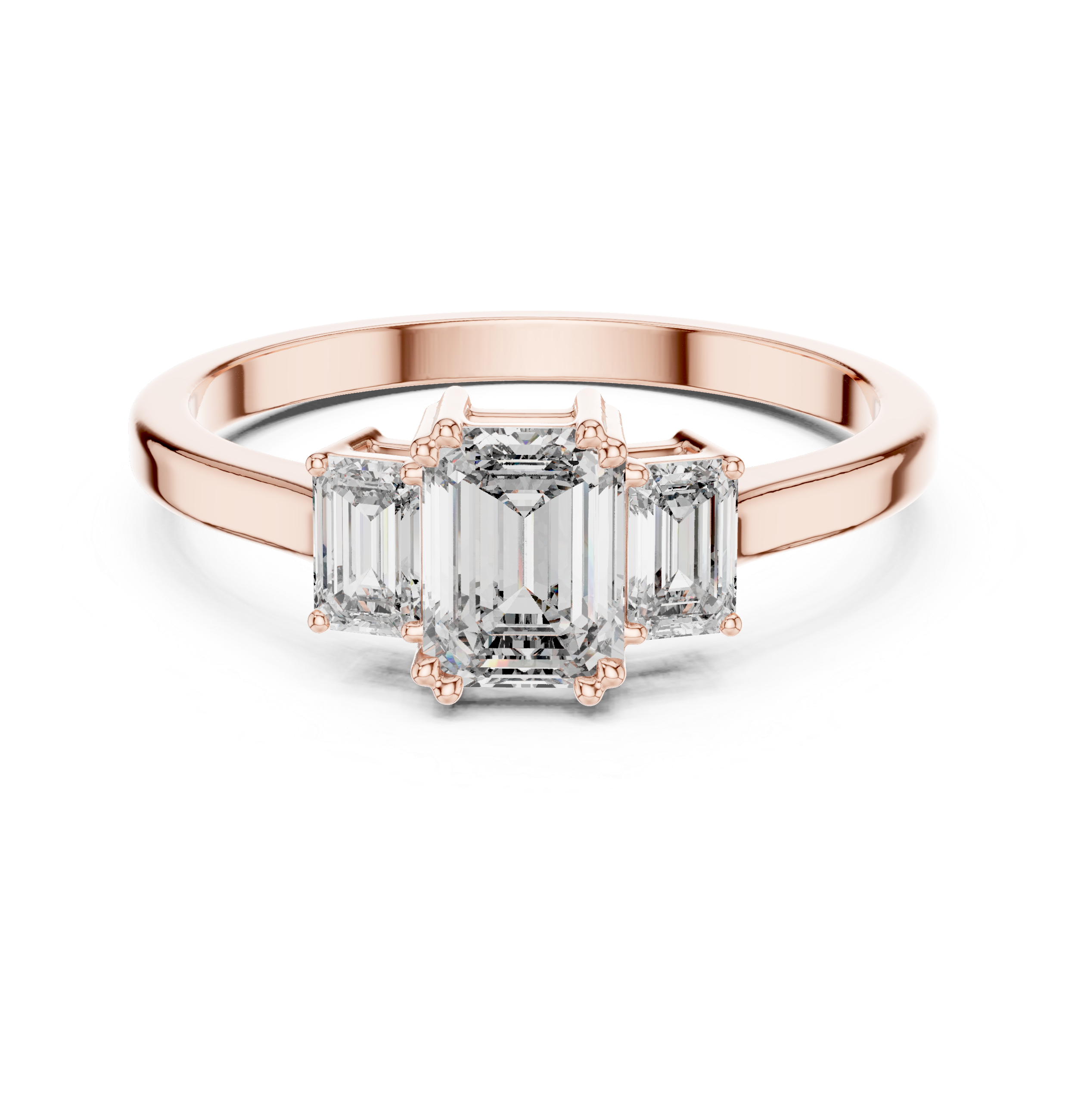 Tiny diamond huggie earrings with polished finish.