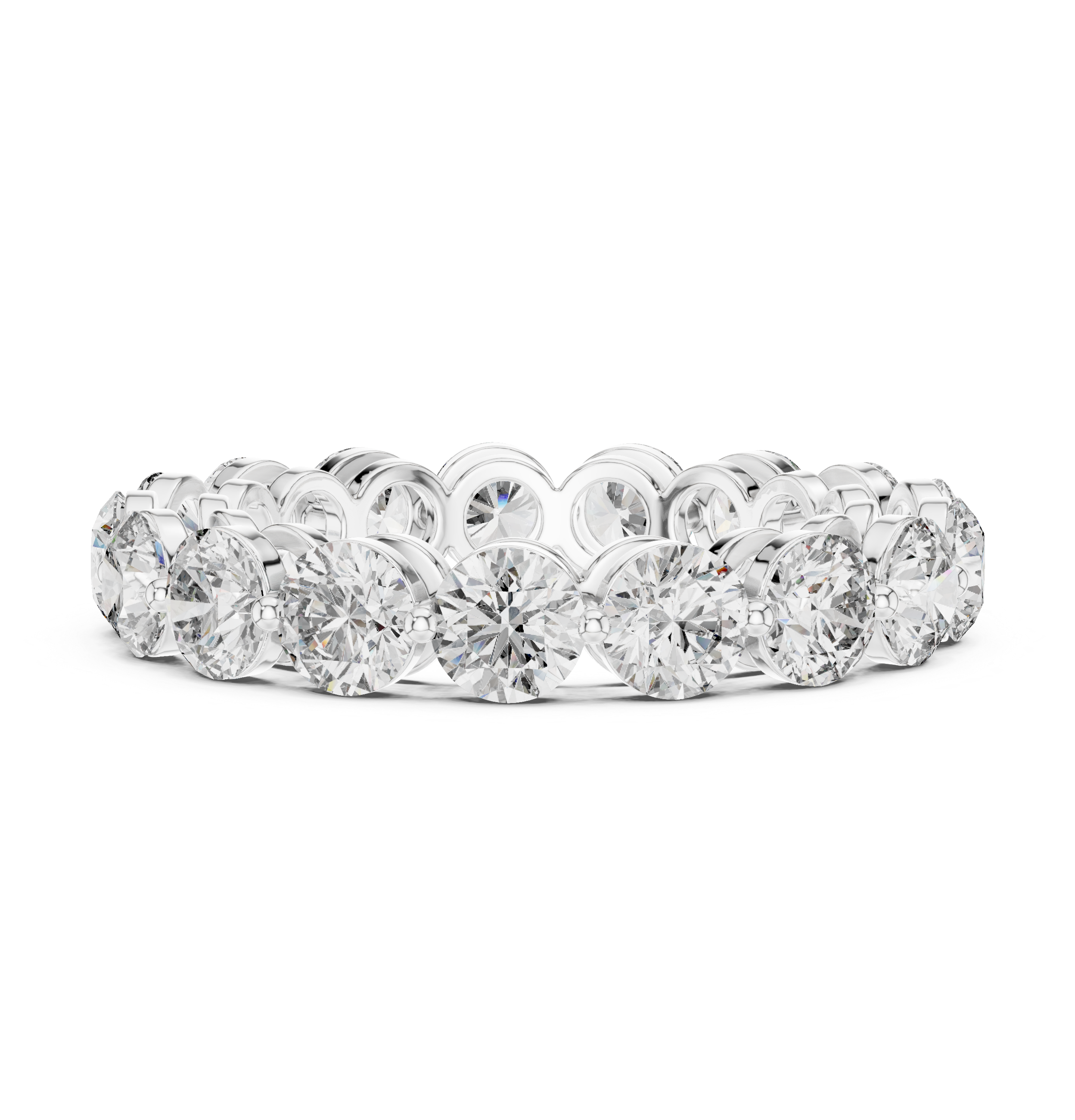 Classic diamond line bracelet with brilliant sparkle.