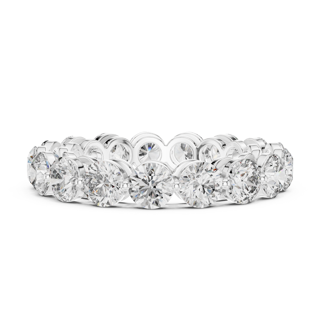 Classic diamond line bracelet with brilliant sparkle.