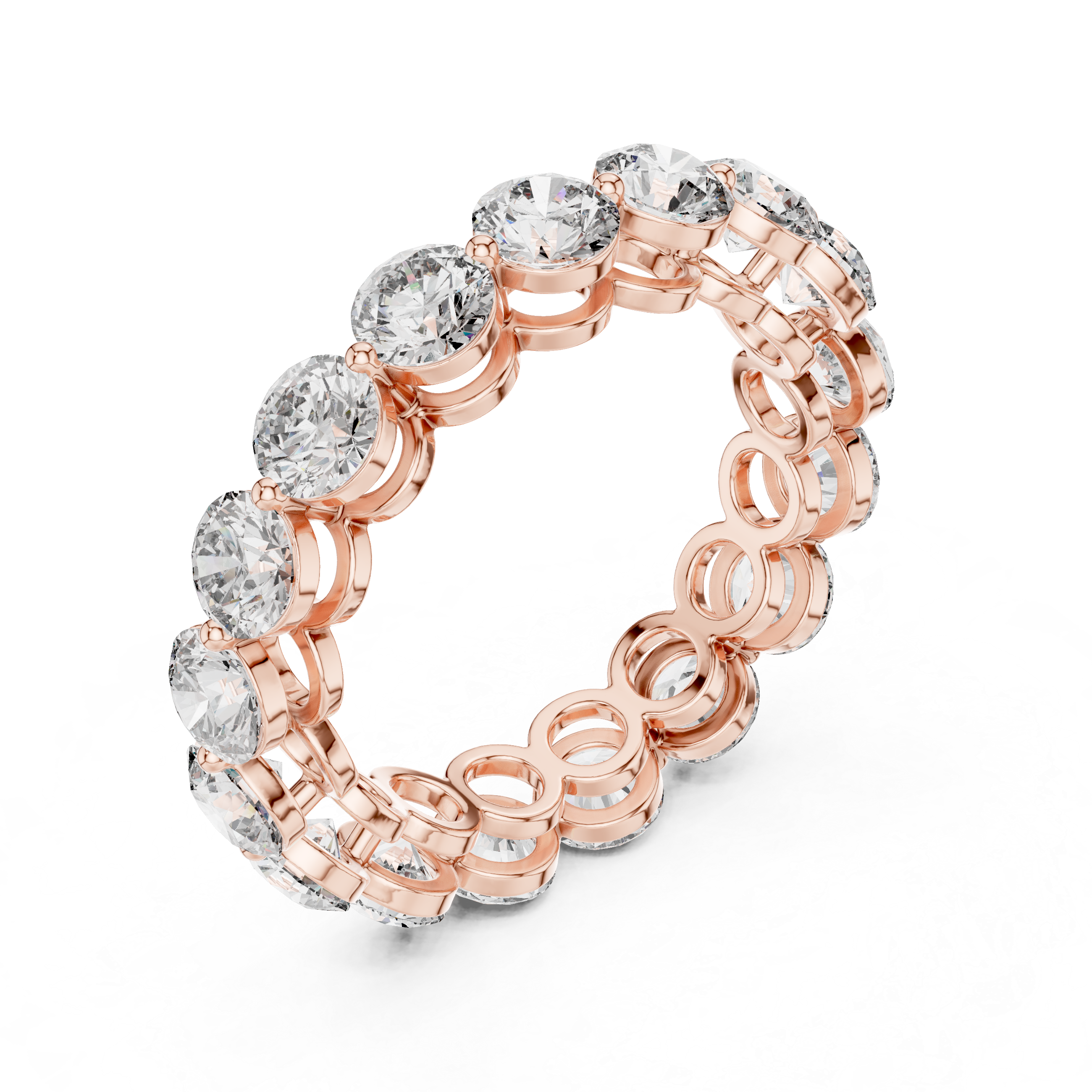 Multi-link bracelet with bold gold segments.