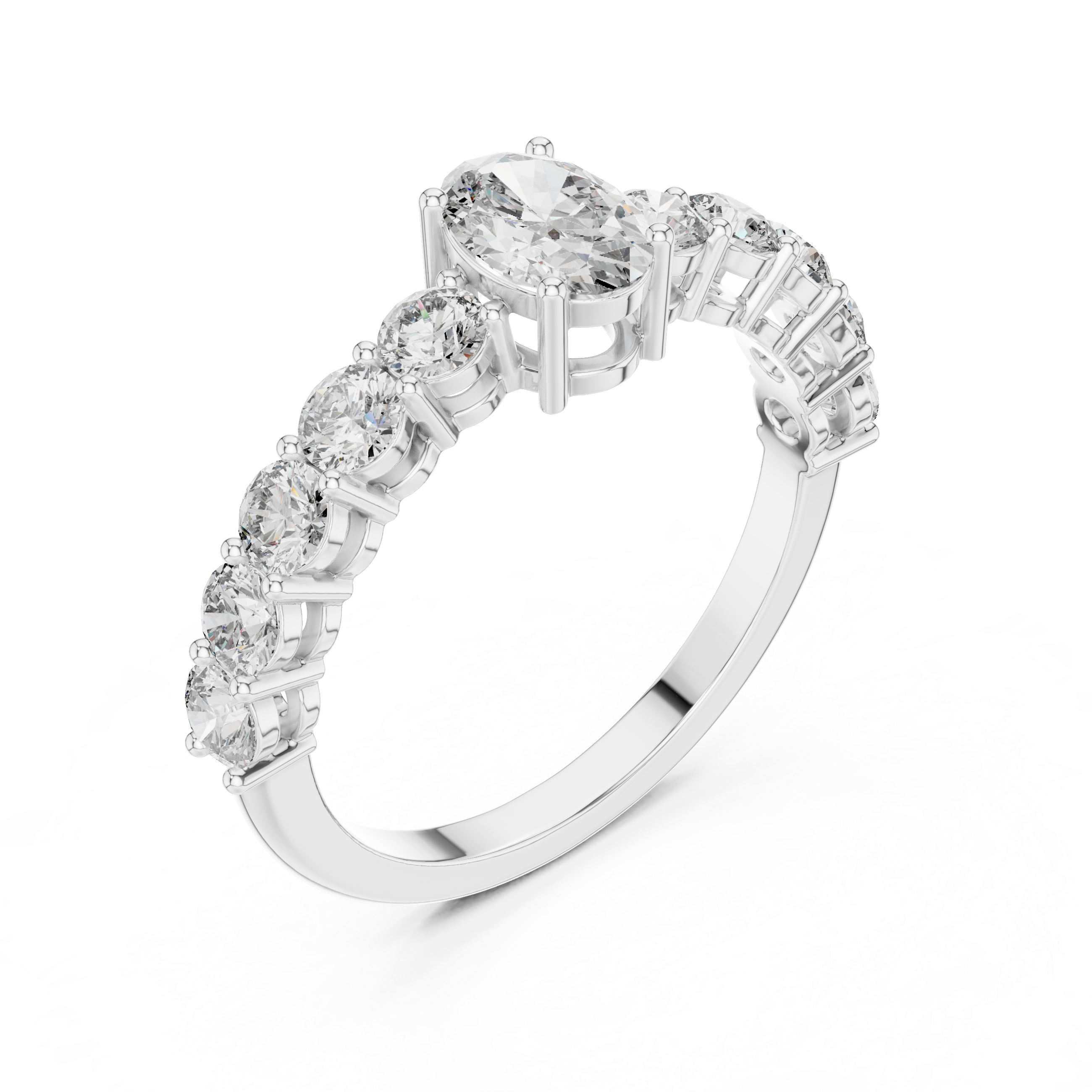 Classic bridal collar necklace with polished finish.
