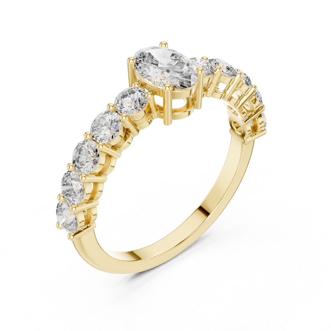 Classic gold nose hoop with lightweight design.