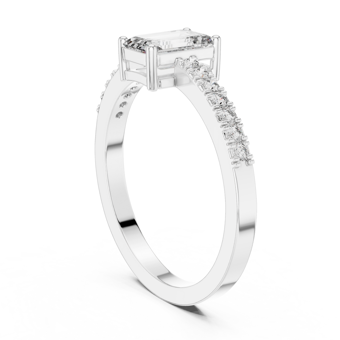 Plain toe ring with glossy metal finish.