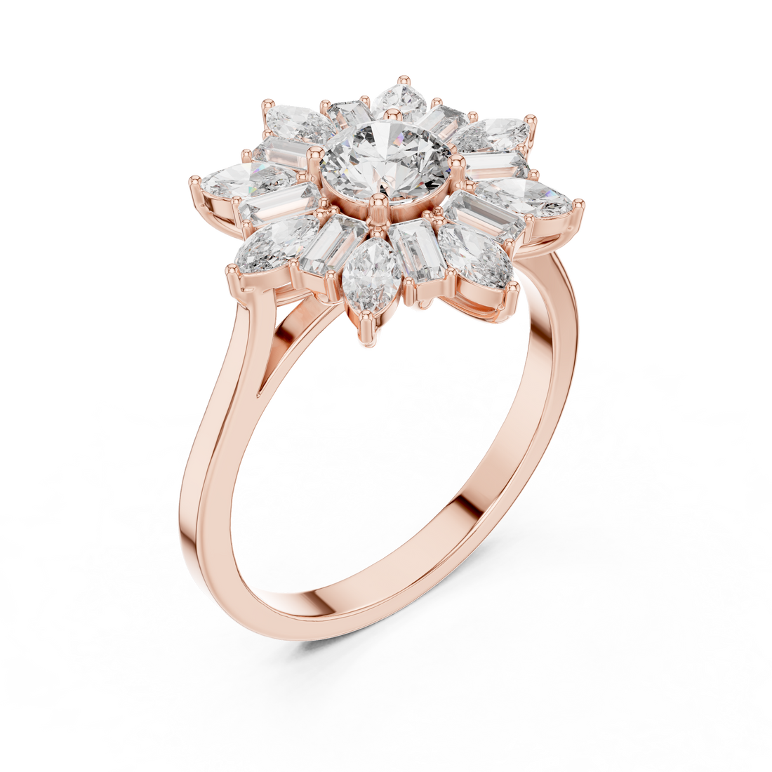 Men's diamond signet ring with bold look.