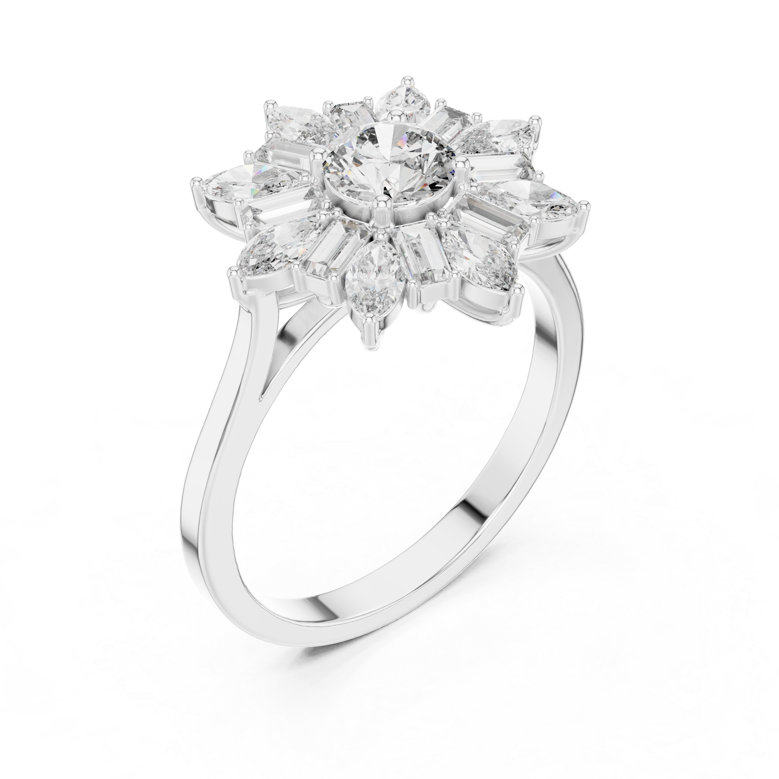 Men's gemstone ring with oval center stone.