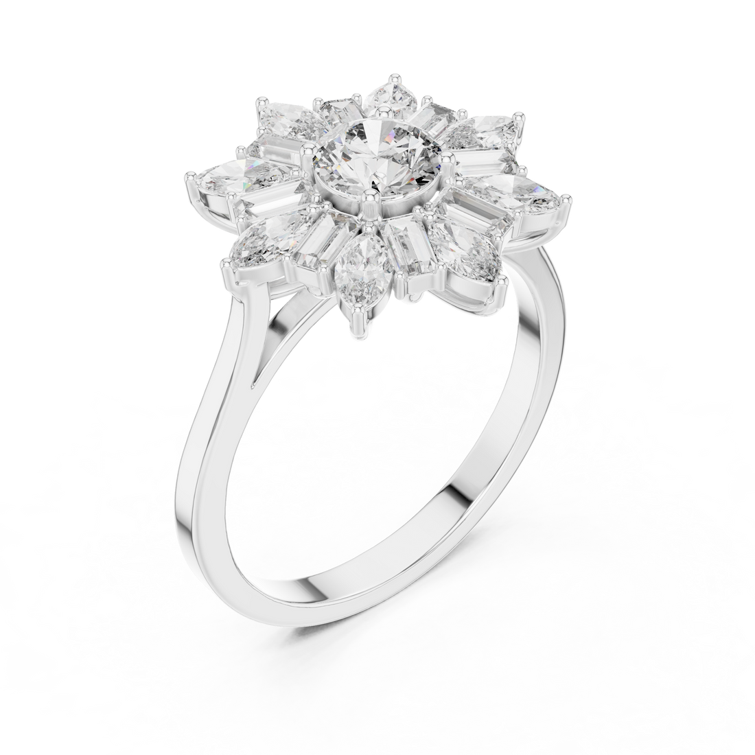 Men's gemstone ring with oval center stone.