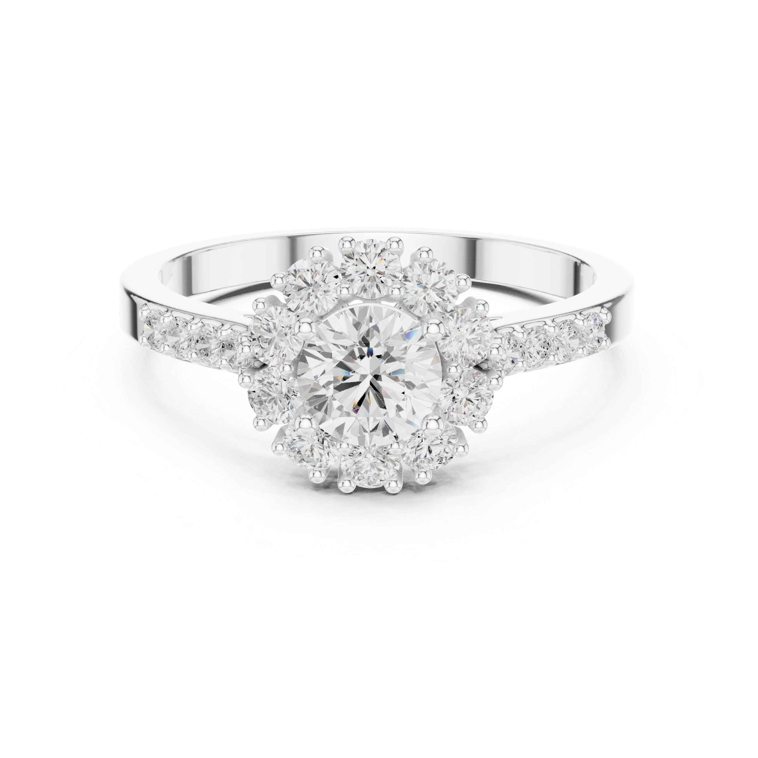Sculptural statement ring with artistic shape.