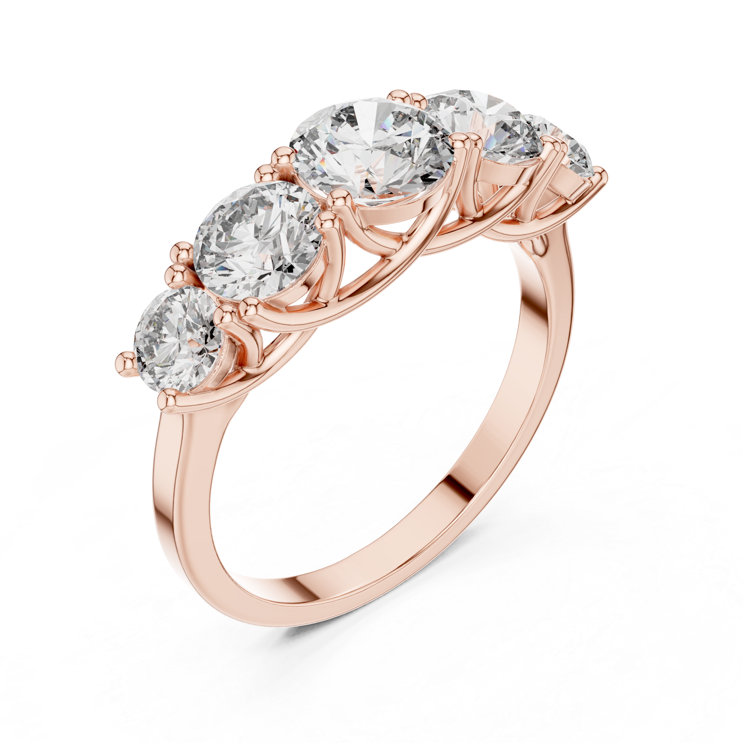 Classic tennis bracelet with brilliant diamonds.