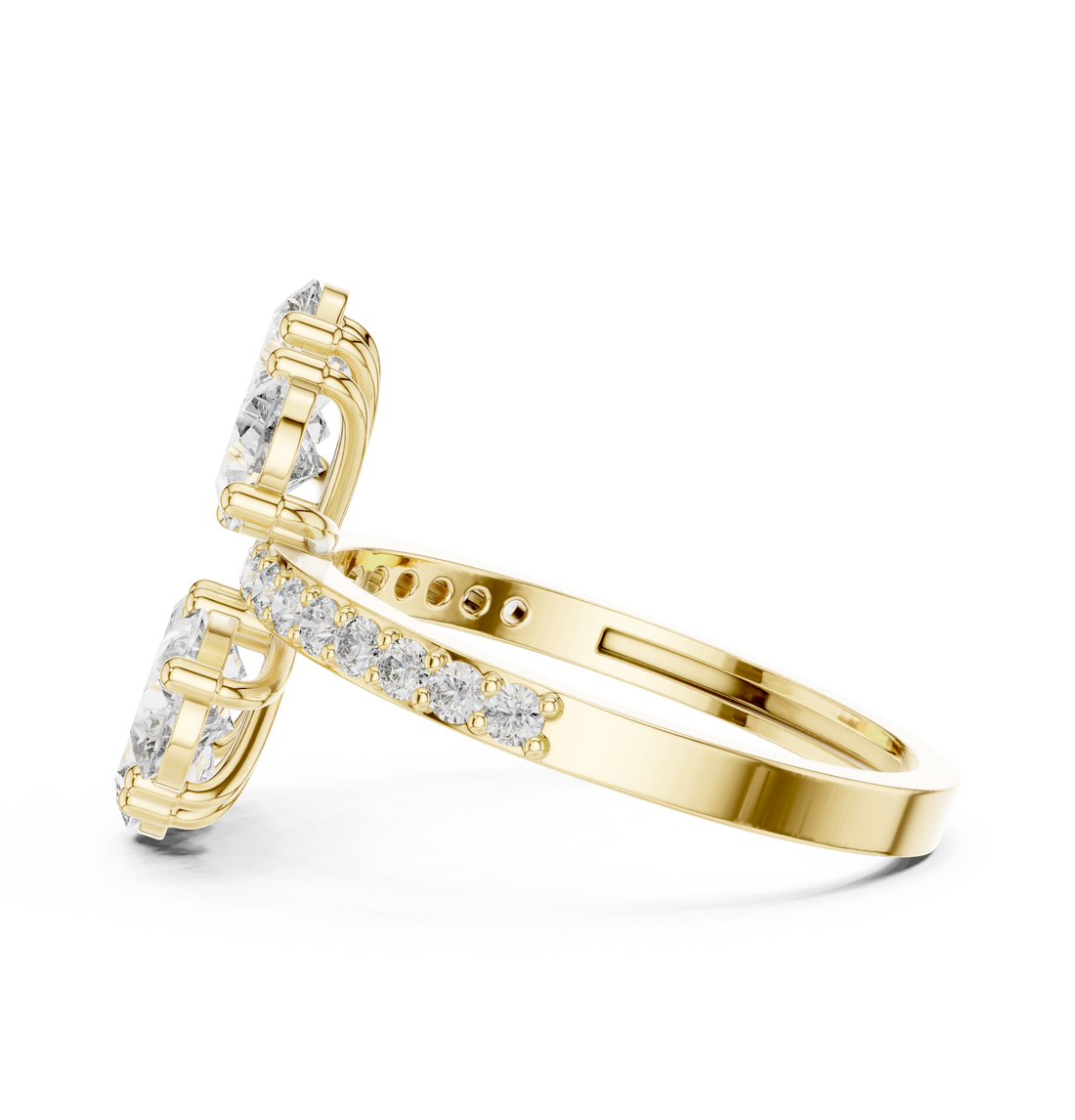 Classic bridal set with matching necklace pieces.
