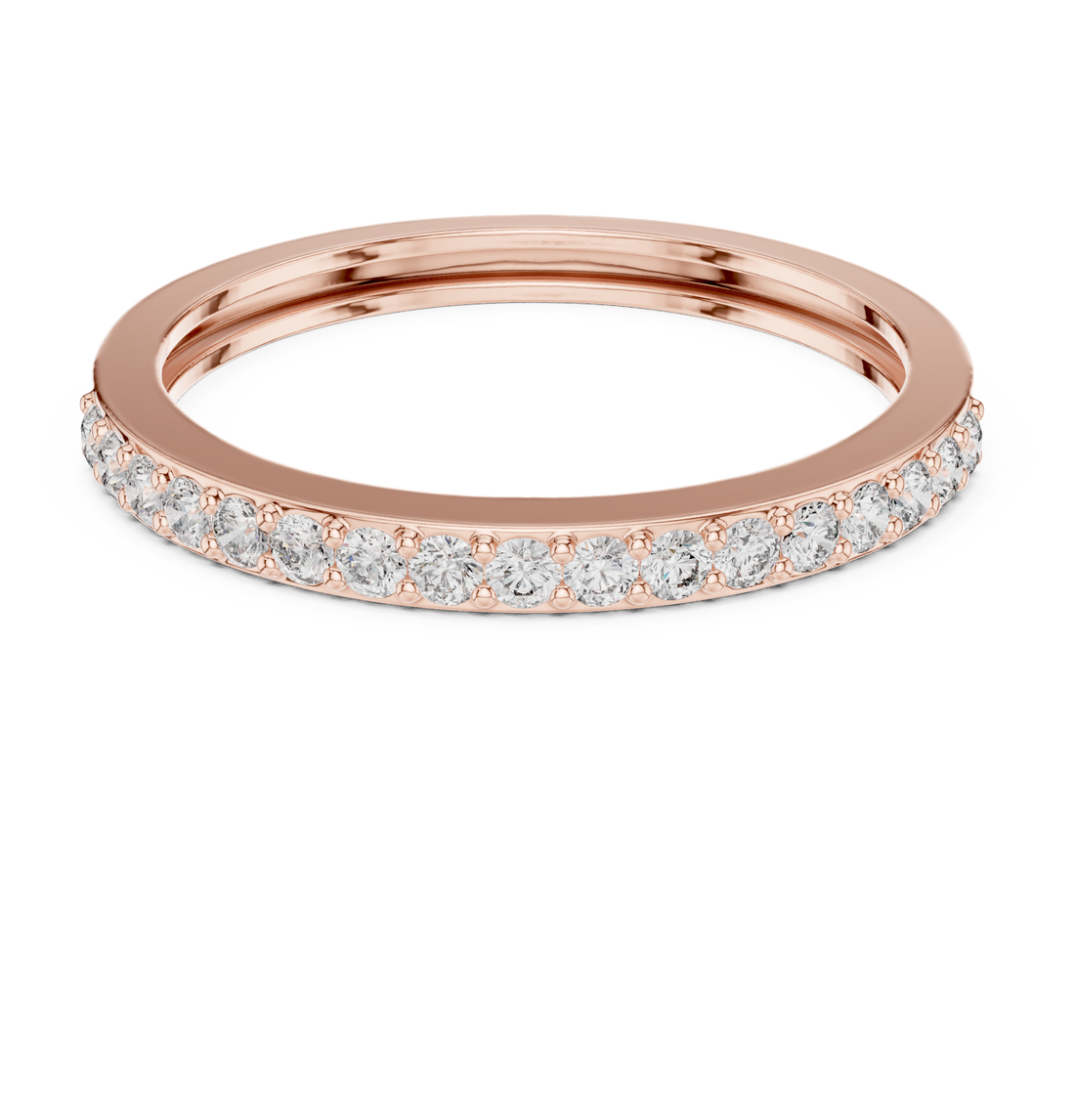 Anniversary ring with sparkling gemstones.