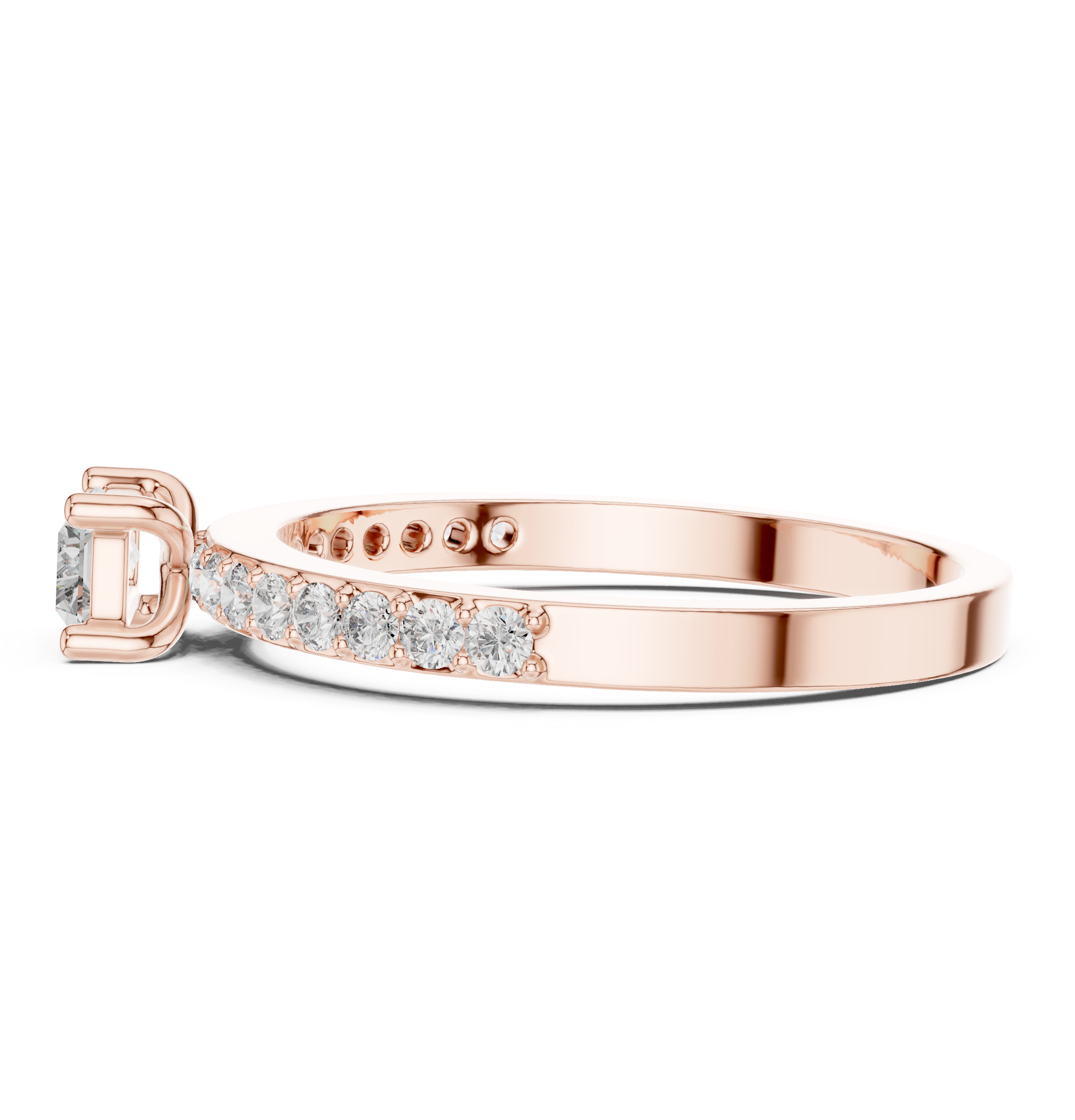 Glossy gold bangle with sleek polish.