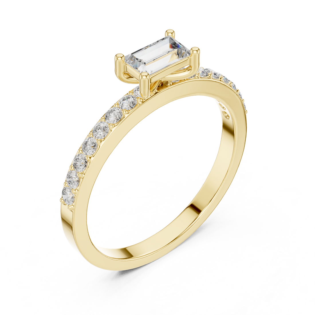 Simple gold chain with polished links.