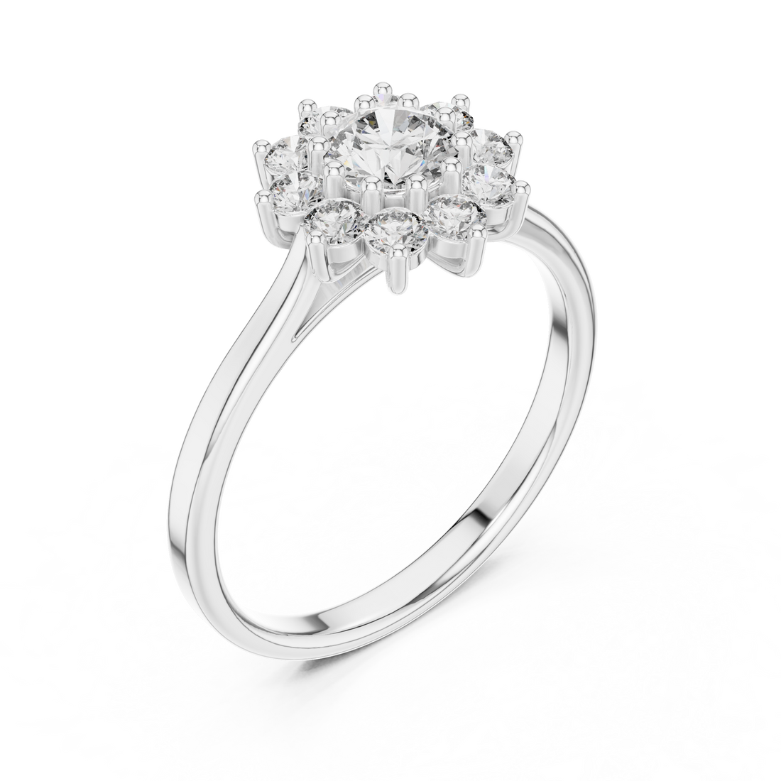 Smooth gemstone toe ring with bright sparkle.