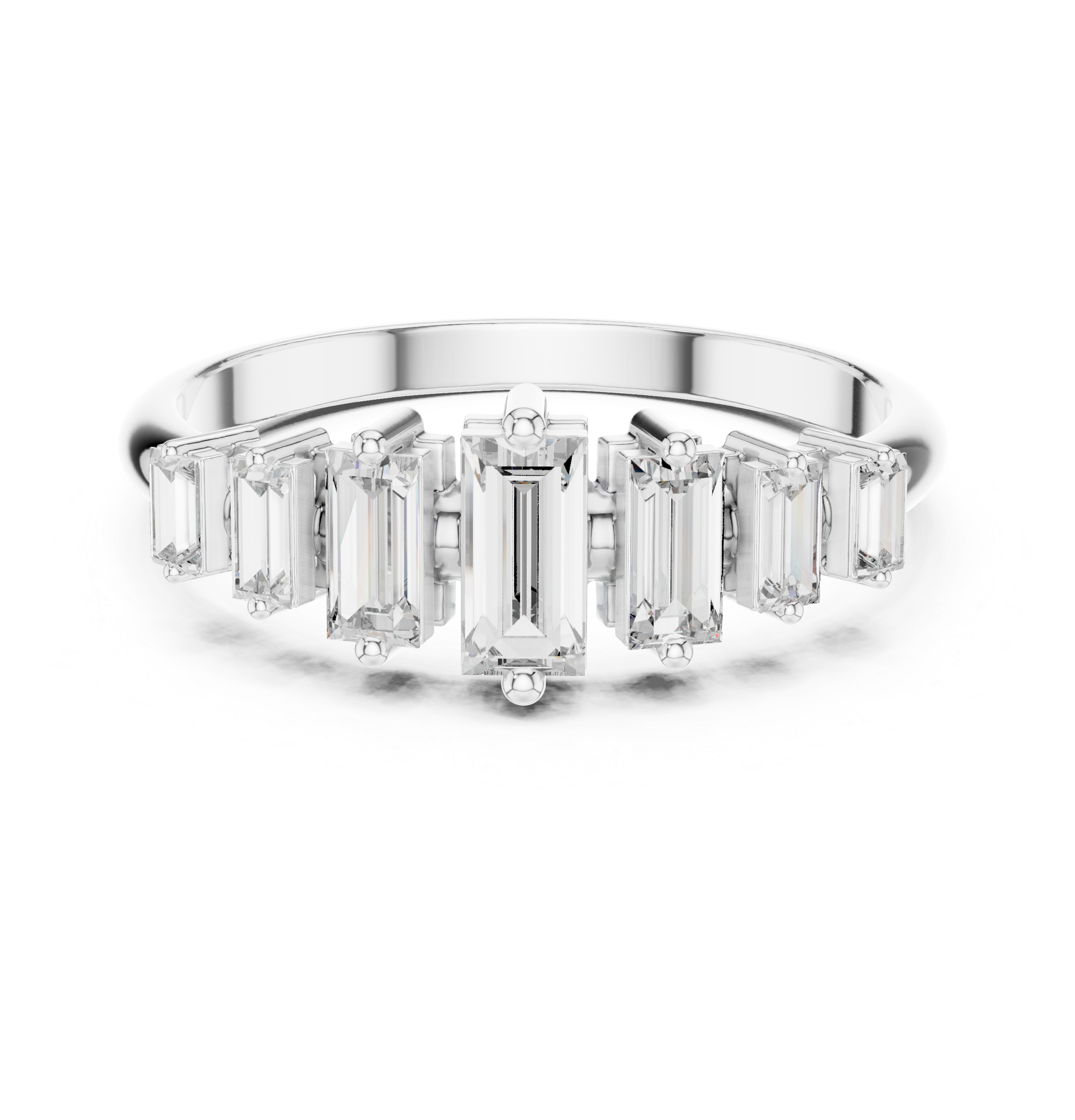 Classic oval halo ring with diamond accents.