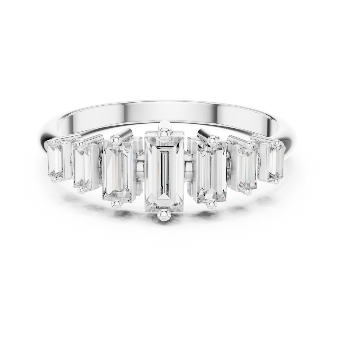 Classic oval halo ring with diamond accents.