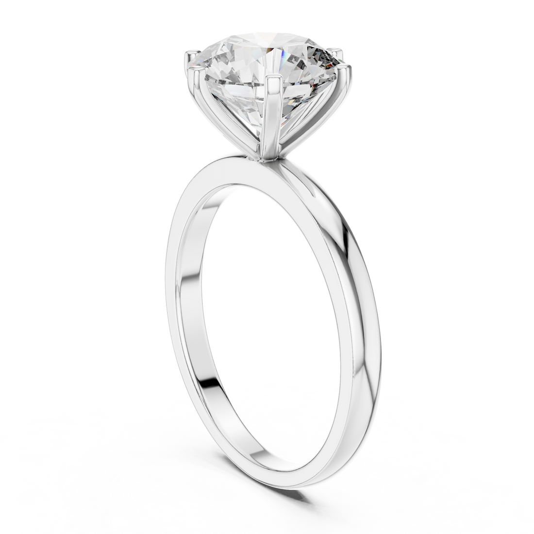 Diamond hoop earrings with polished finish.
