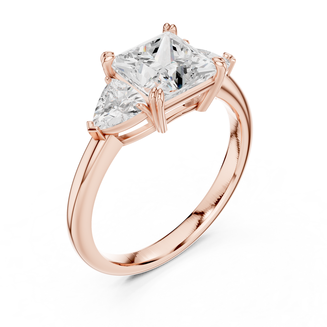 Premium  contemporary three stone design