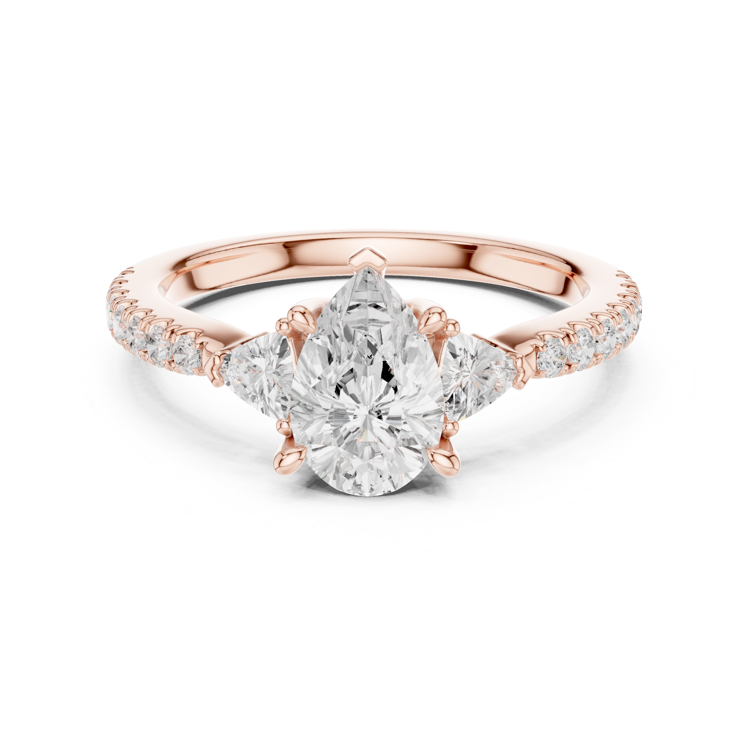 Classic floral brooch featuring detailed petal shapes and polished finish.