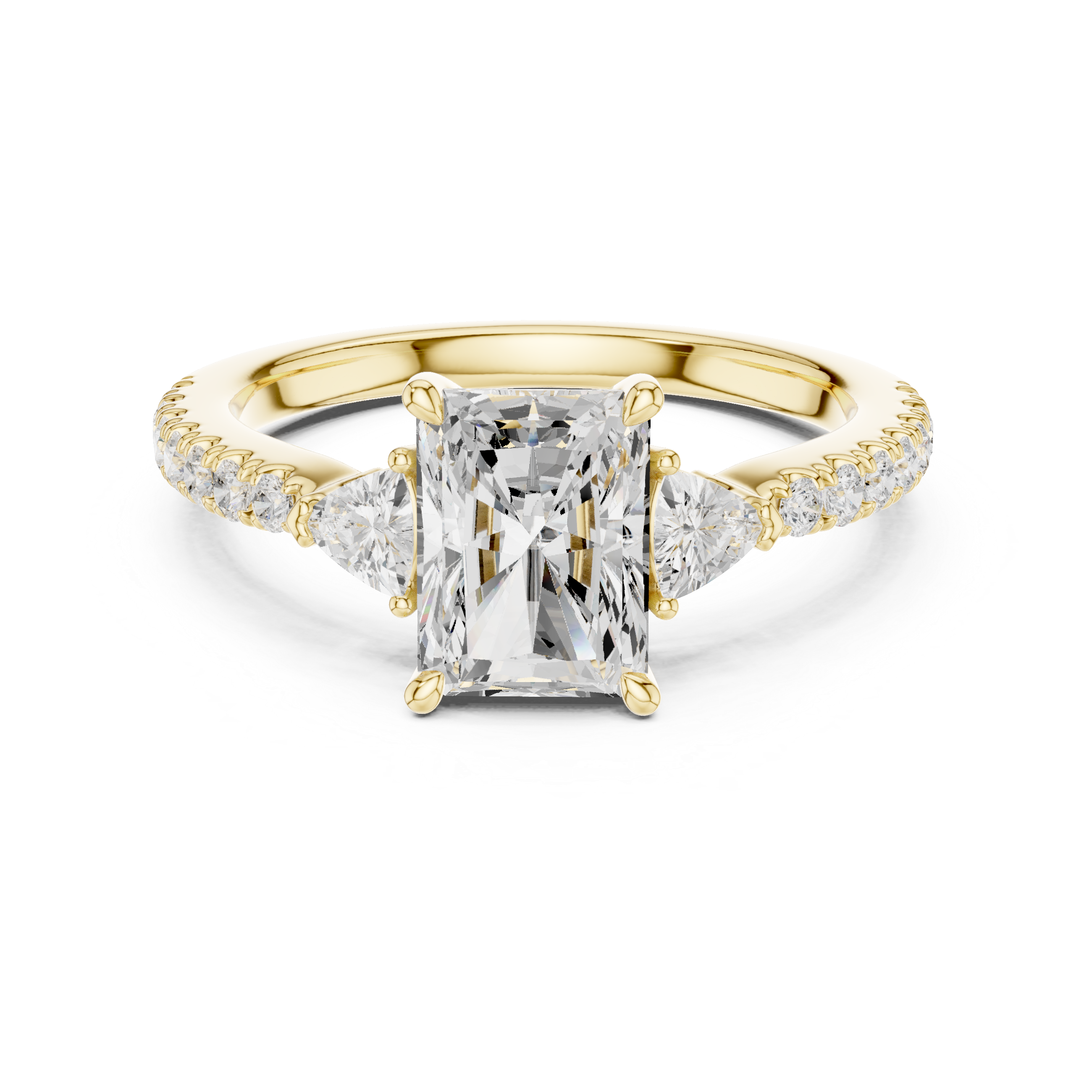 Classic wedding jewellery set featuring matching gold accessories.