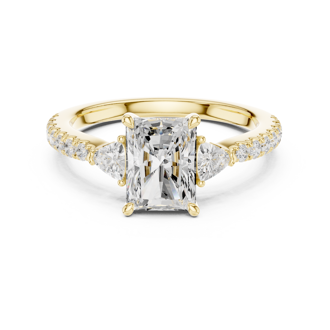 Classic wedding jewellery set featuring matching gold accessories.