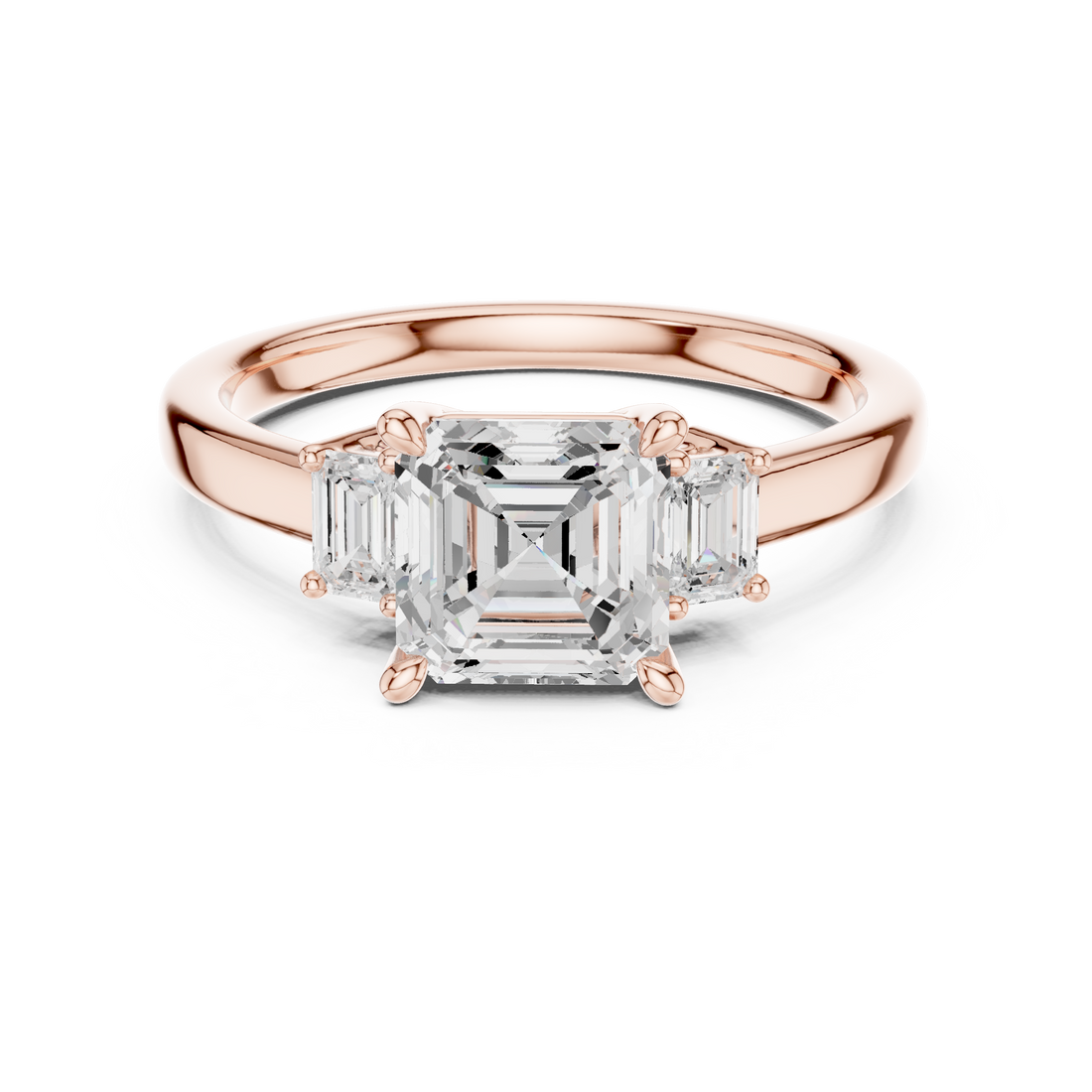Stylish engagement jewellery set featuring modern elegant design.