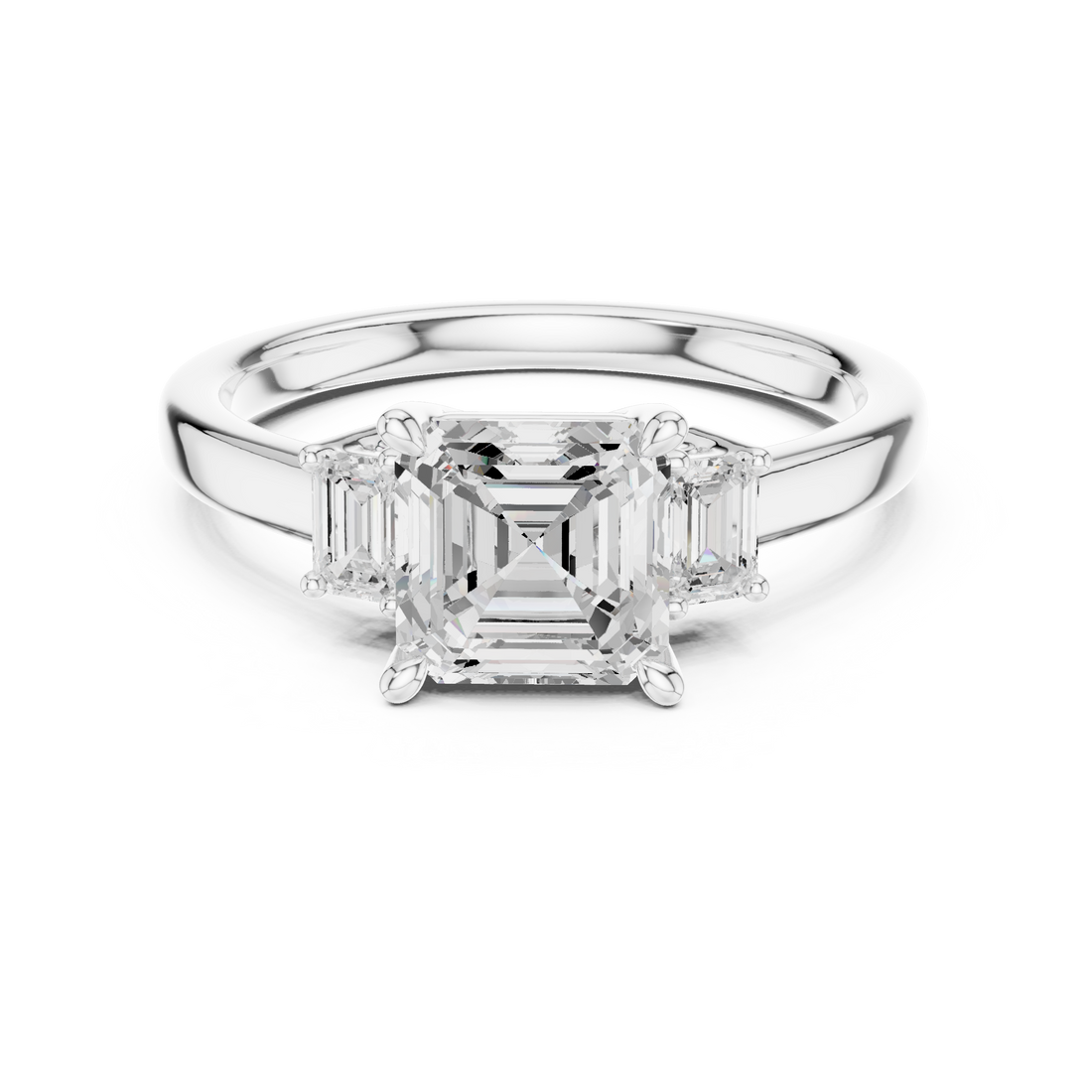 Classic eternity band featuring continuous diamond circle.