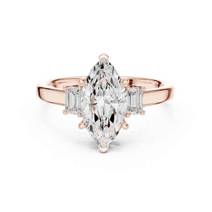 Elegant eternity ring featuring continuous circle of diamonds around the band.