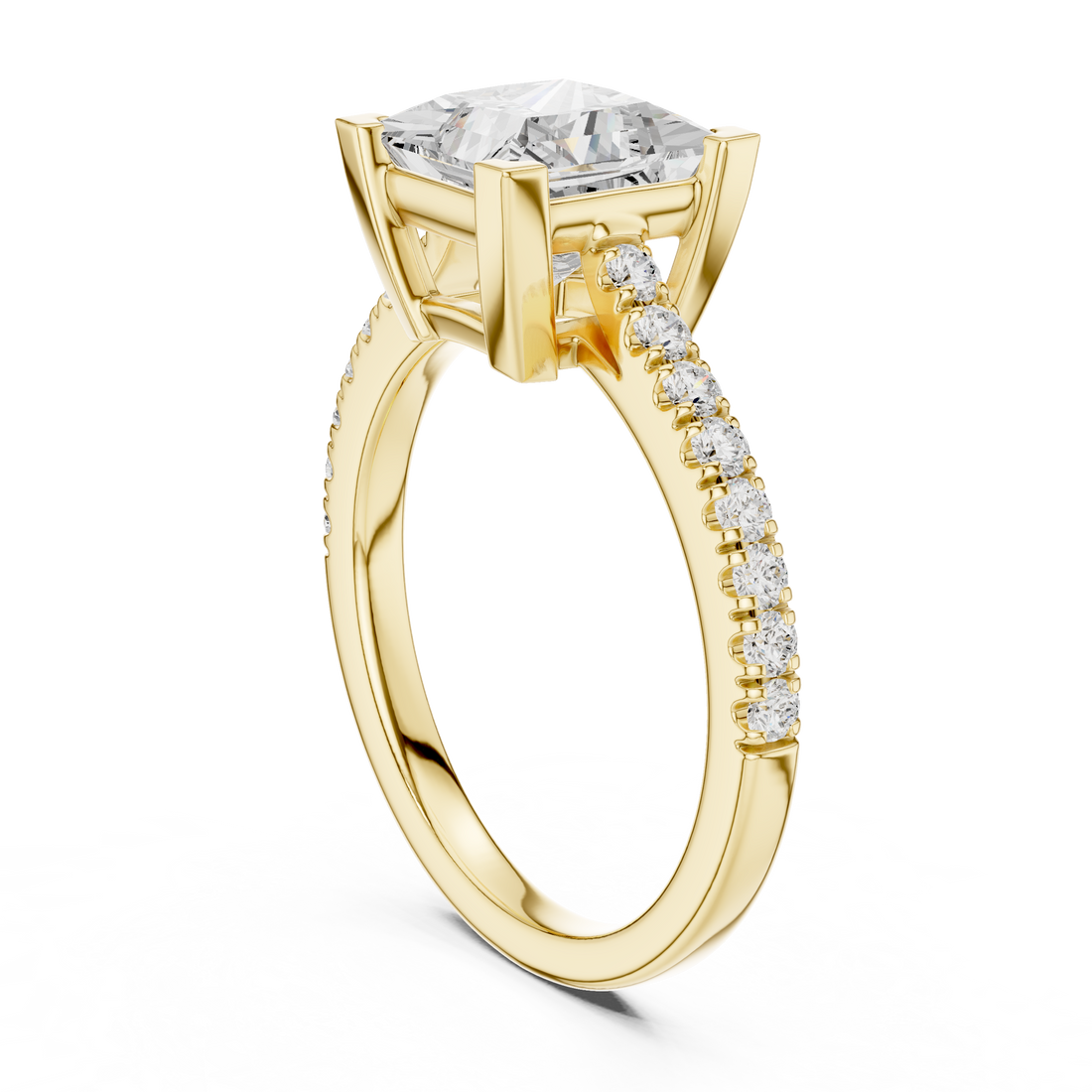 Luxury diamond stud earrings featuring brilliant-cut stones.