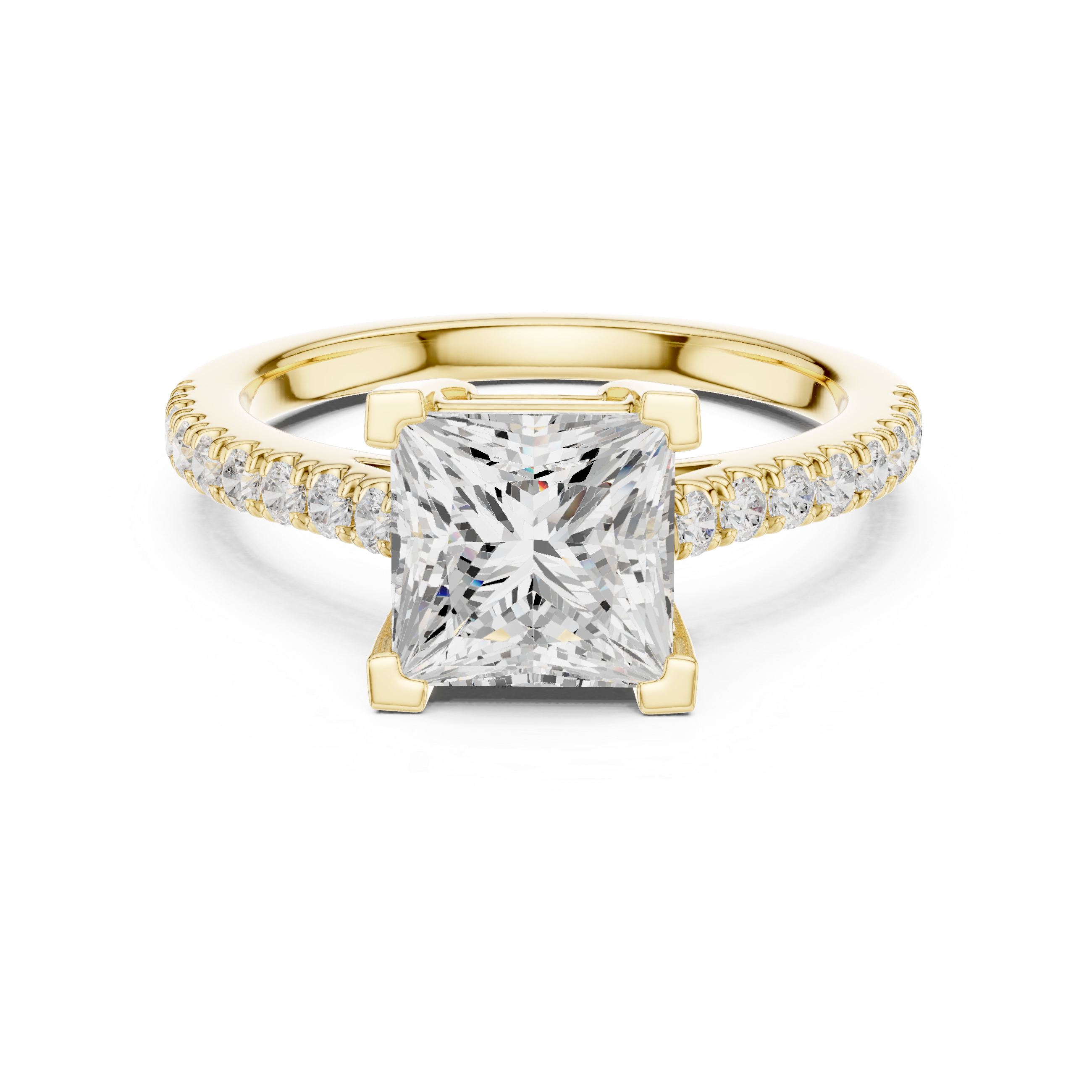 Minimalist thin band ring with tiny diamond accents and sleek modern look.