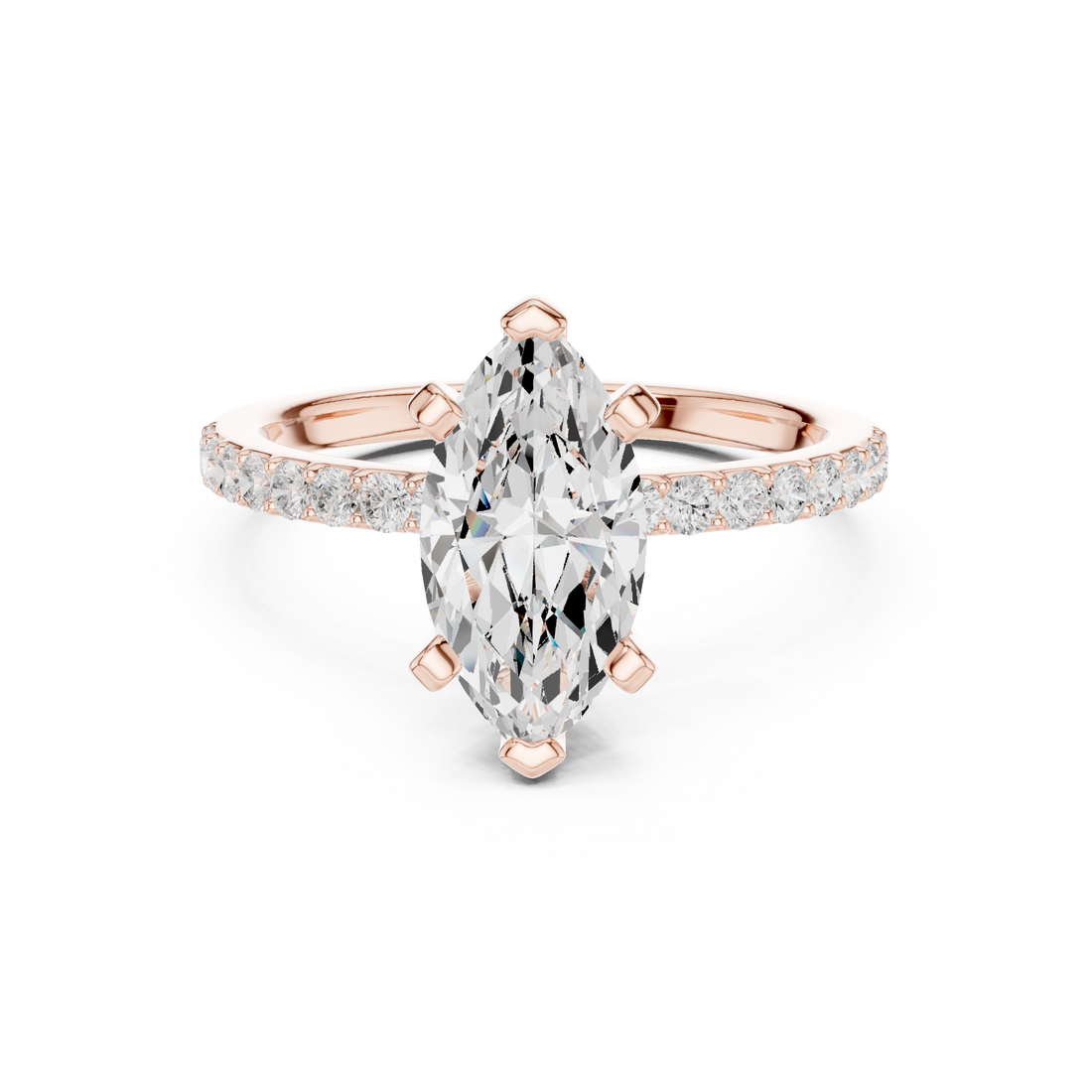Classic floral brooch featuring detailed petal shapes and polished finish.