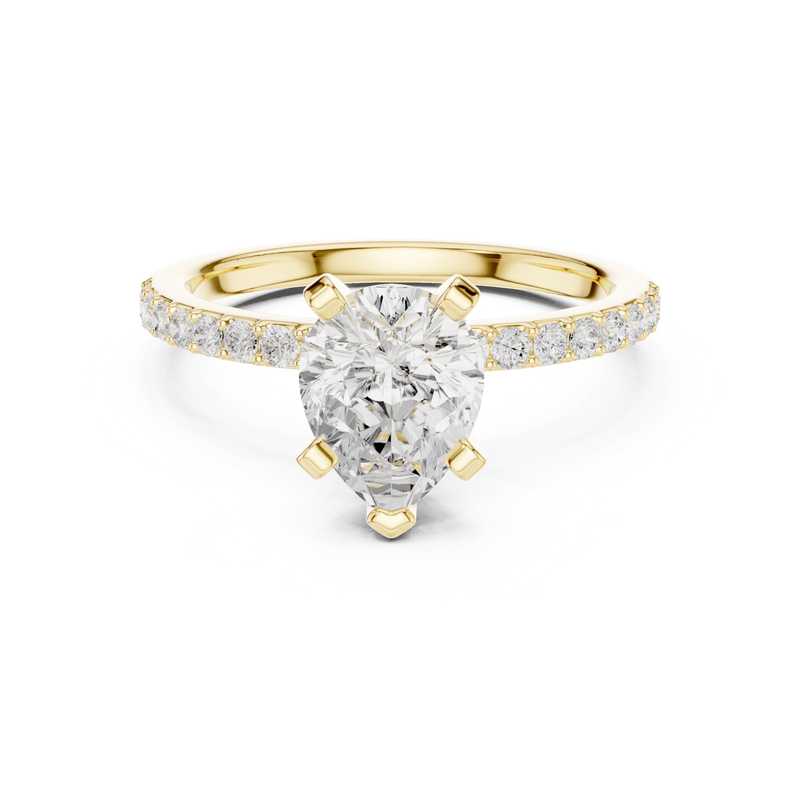 Classic wedding jewellery set featuring matching gold accessories.