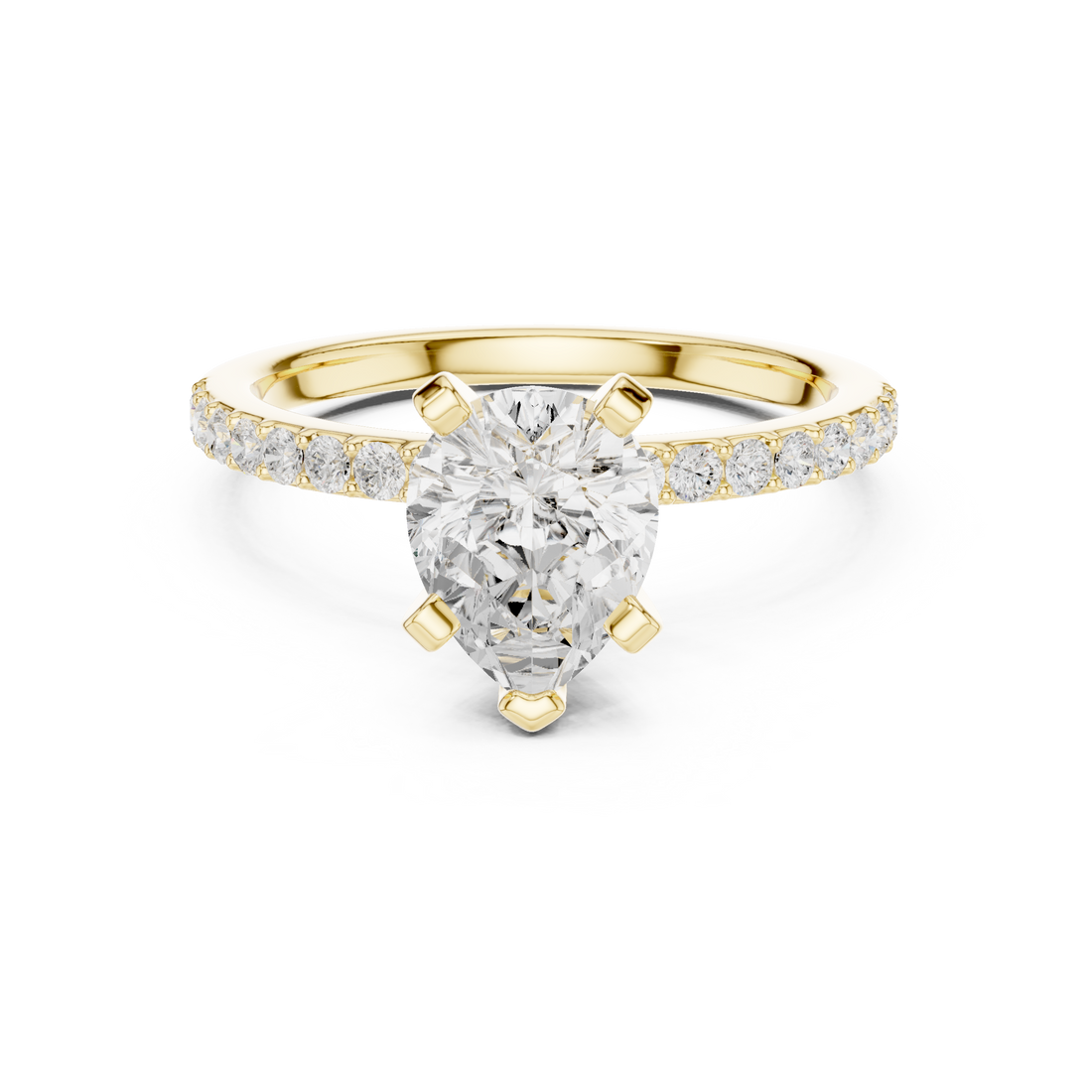 Classic wedding jewellery set featuring matching gold accessories.
